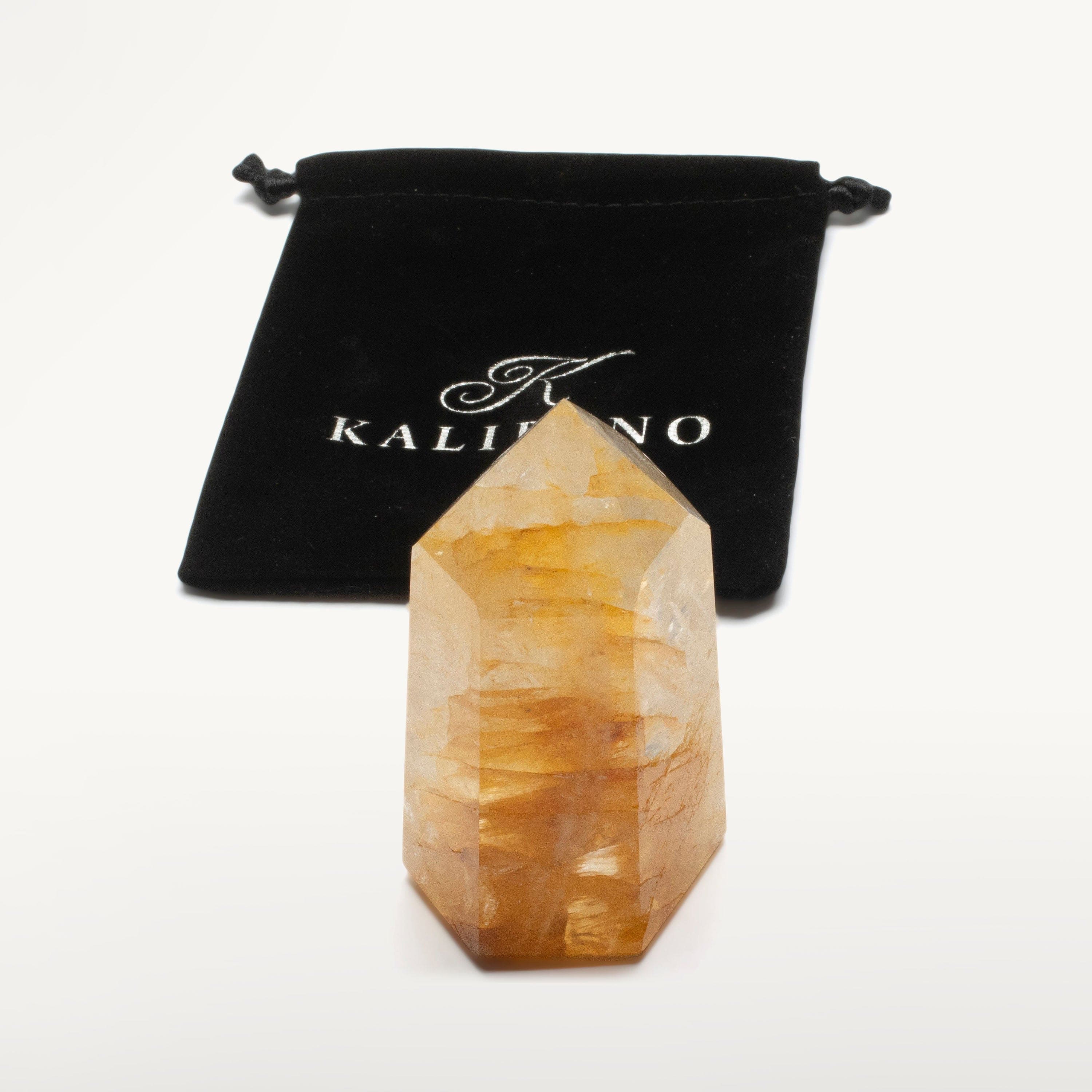 Kalifano Golden Healer Golden Healer Hematoid Quartz Obelisk from Brazil - 200 - 299 grams HQ300