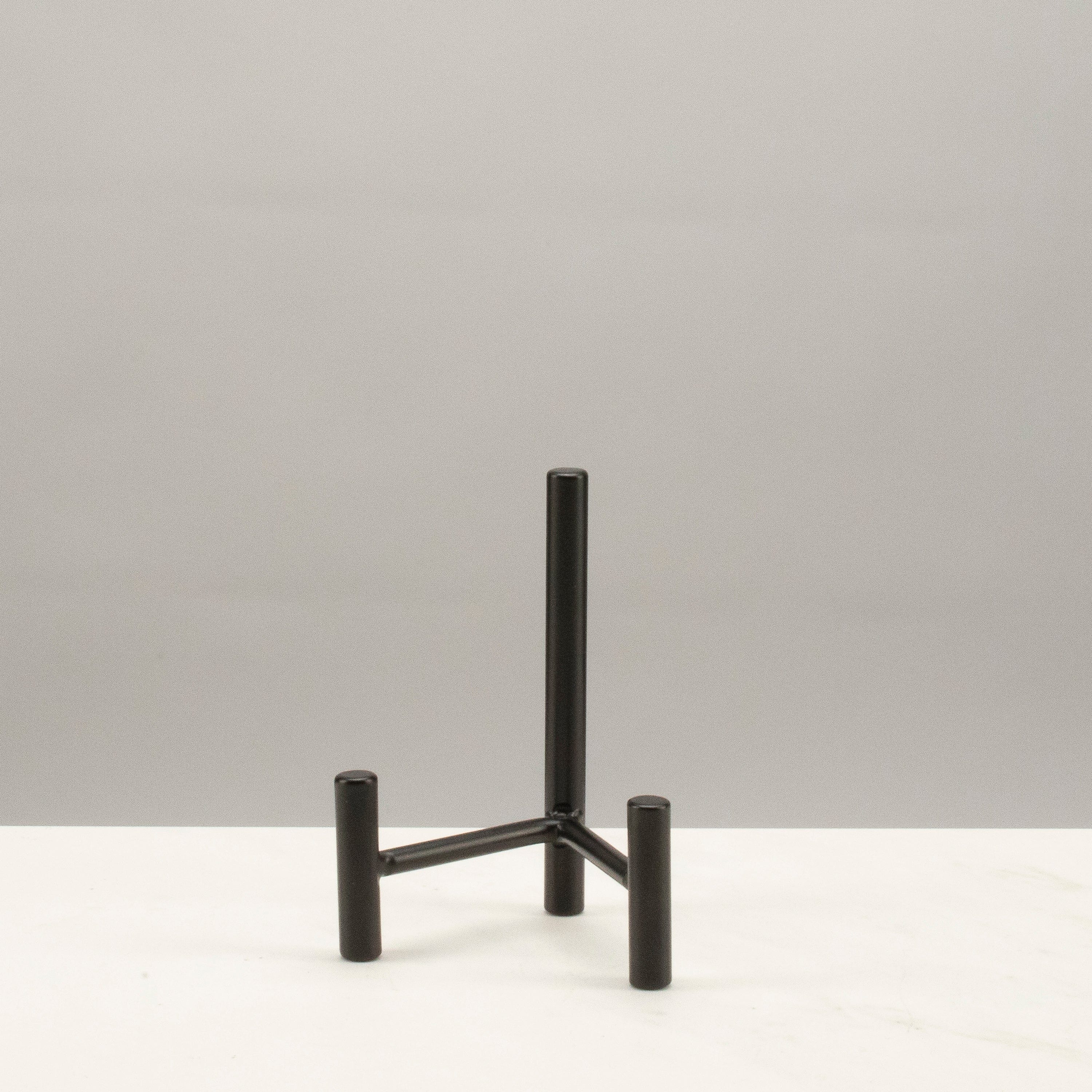 KALIFANO Jewelry Displays 4” Black 3 Prong Mini Metal Display - Powder Coated DISPLAY-MINI-BK