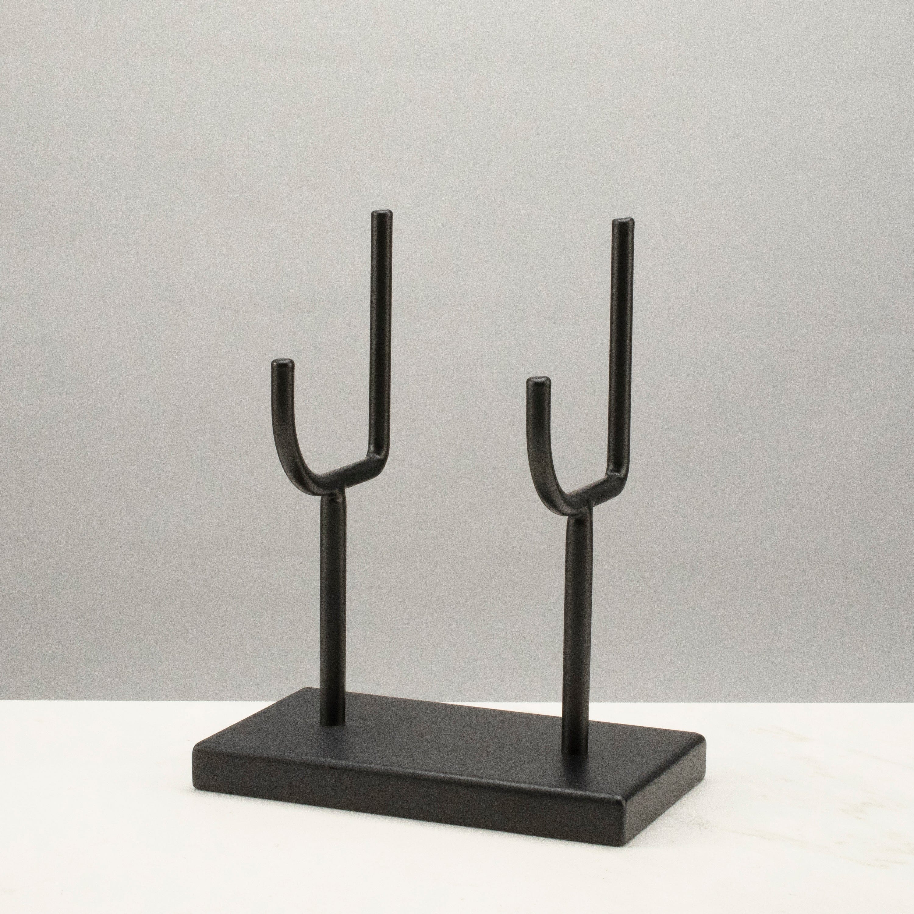 KALIFANO Jewelry Displays & Mineral Stands Black Powder Coated Mineral Display - 6.25" W x 7.5" H DISPLAY-26-BK