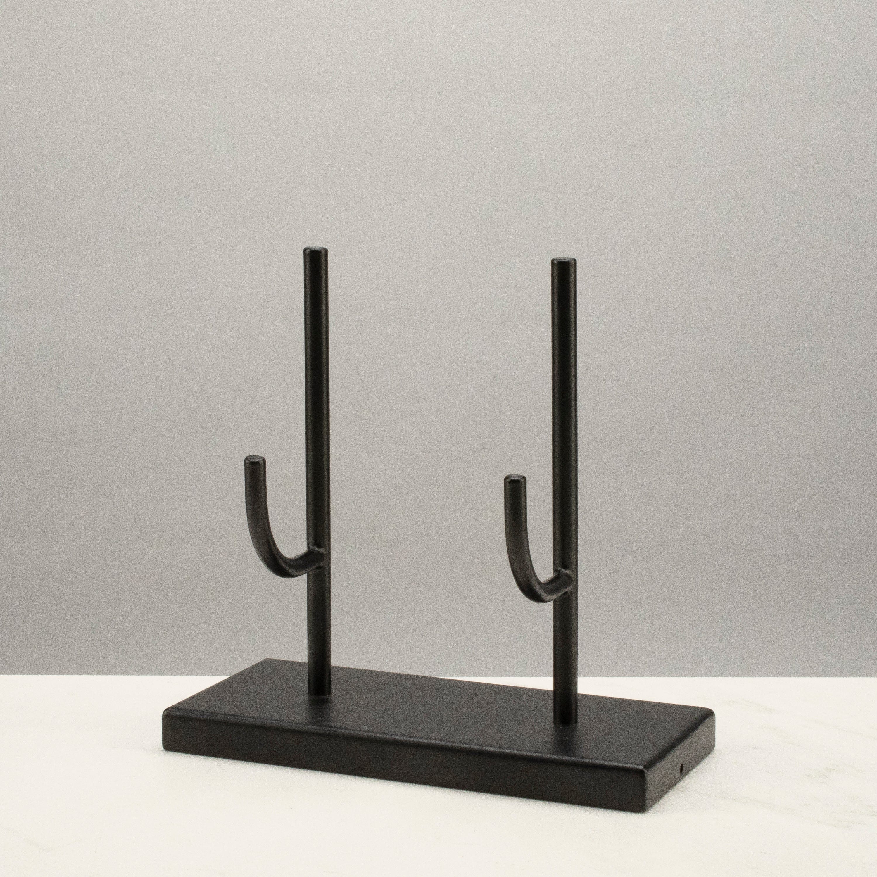 KALIFANO Jewelry Displays & Mineral Stands Black Powder Coated Mineral Display - 7.5" W x 7.5" H DISPLAY-28-BK