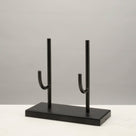 Black Powder Coated Mineral Display - 7.5