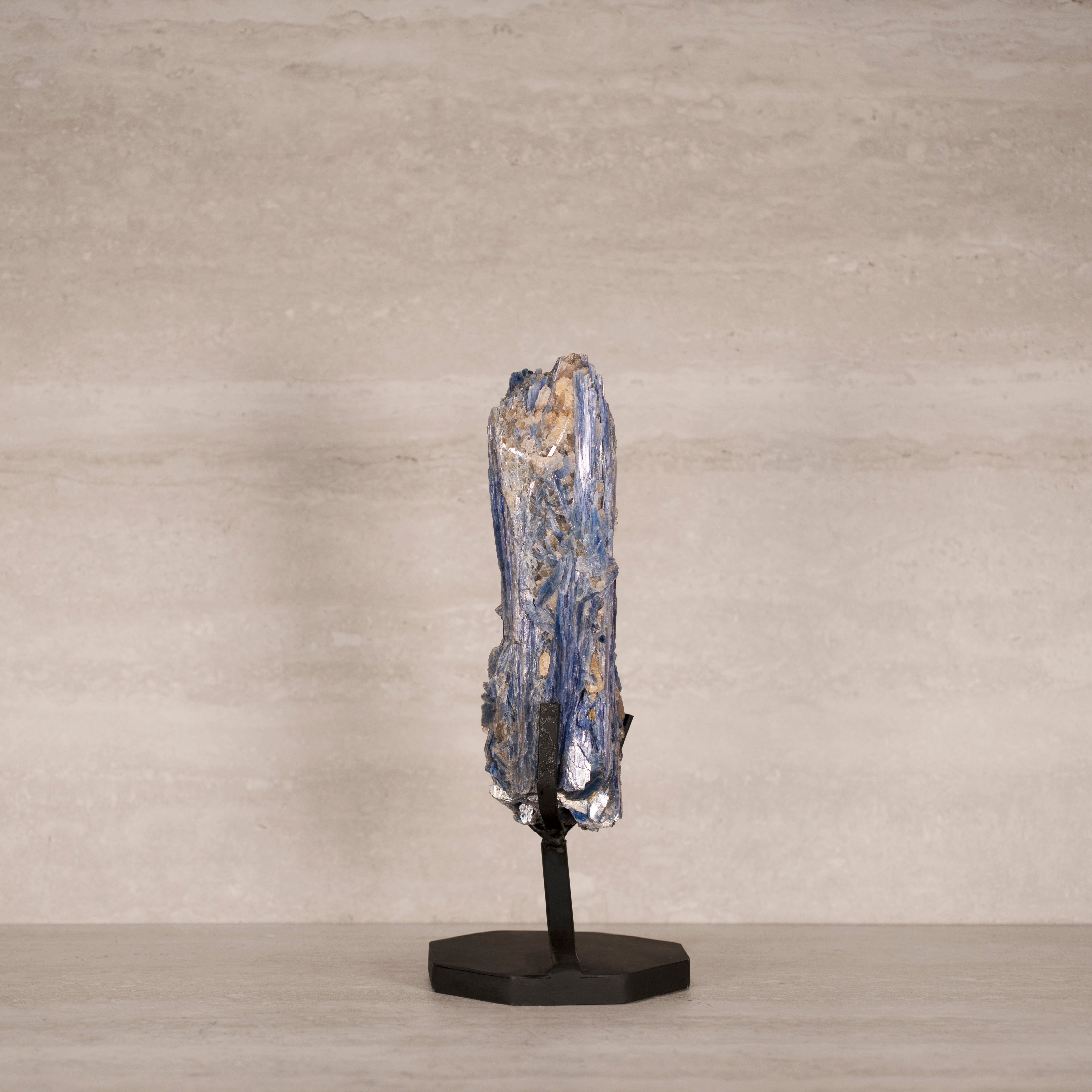 Kalifano Kyanite Natural Brazilian Kyanite on Custom Stand - 12" / 1,815 grams KYNT2600.004