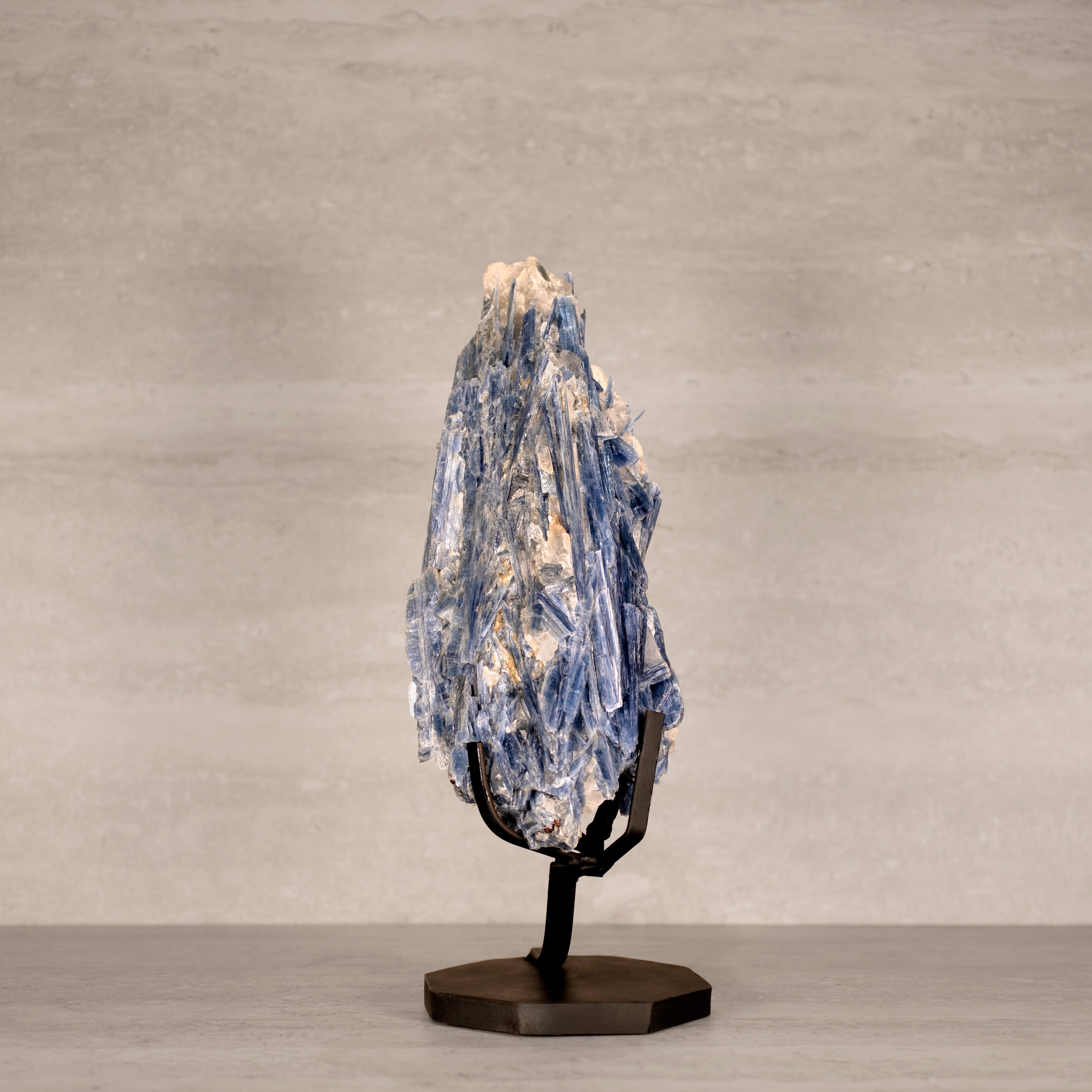 Kalifano Kyanite Natural Brazilian Kyanite on Custom Stand - 14" / 4,100 grams KYNT6400.001
