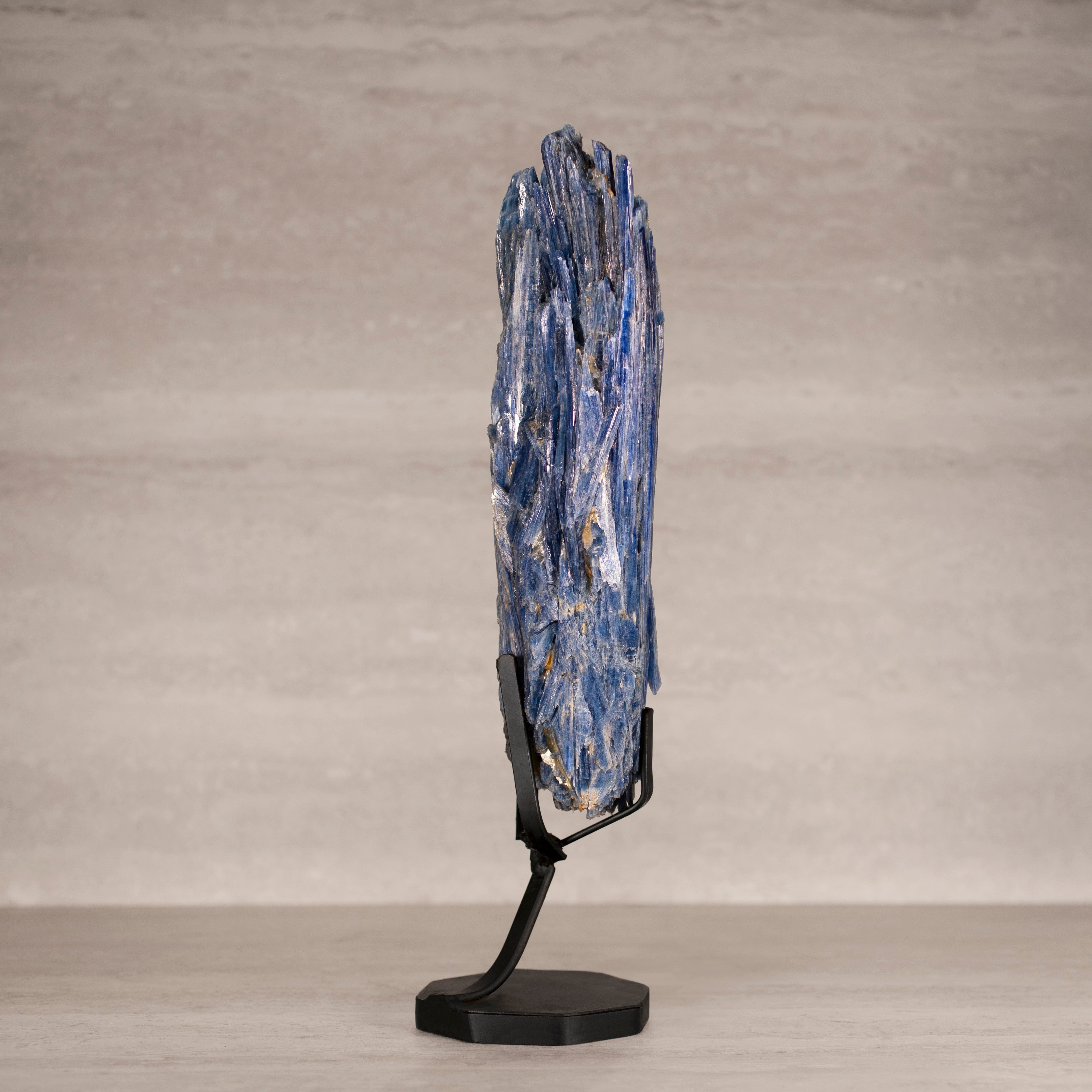 Kalifano Kyanite Natural Brazilian Kyanite on Custom Stand - 15.75" / 2,270 grams KYNT3900.001