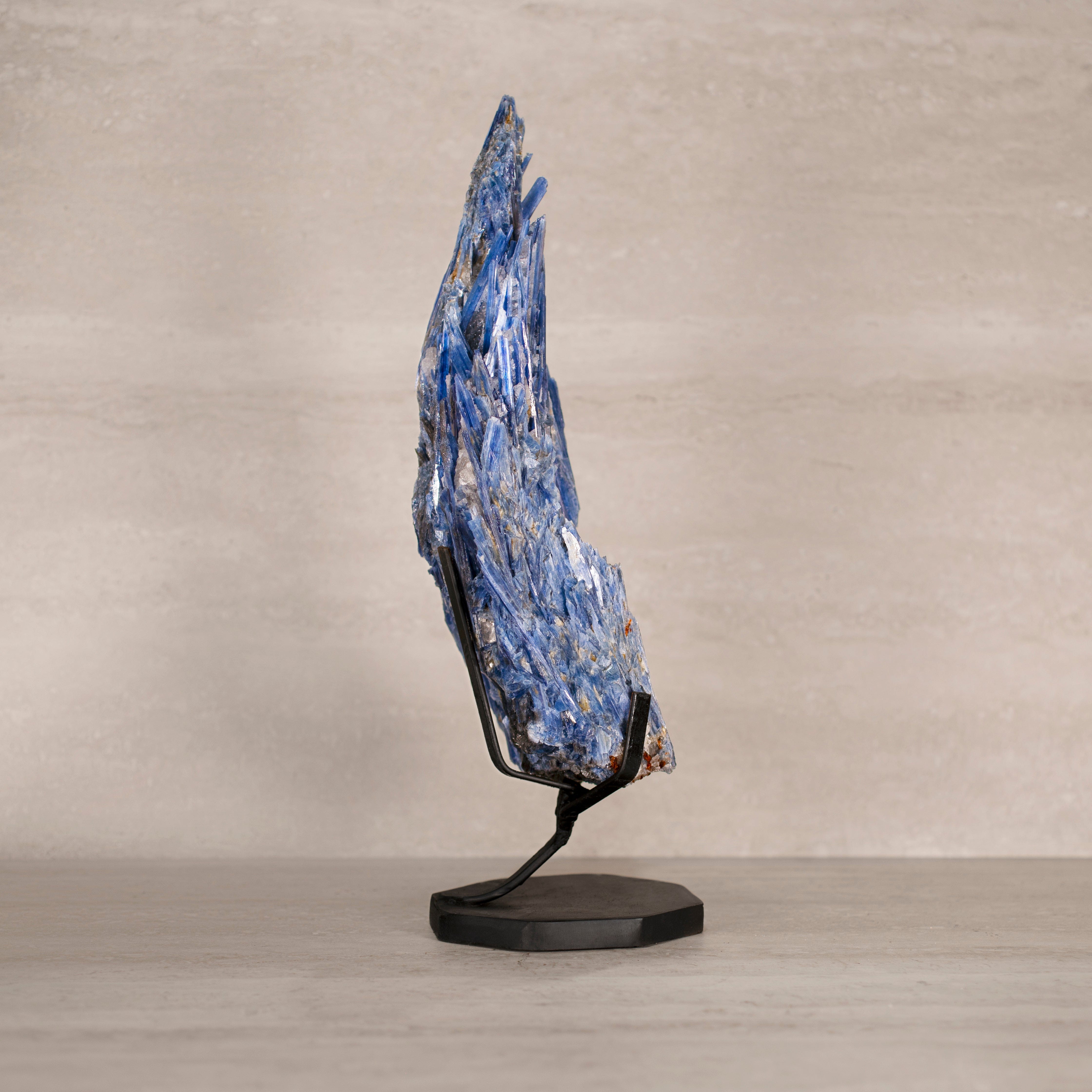 Kalifano Kyanite Natural Brazilian Kyanite on Custom Stand - 16" / 3,630 grams KYNT5800.001