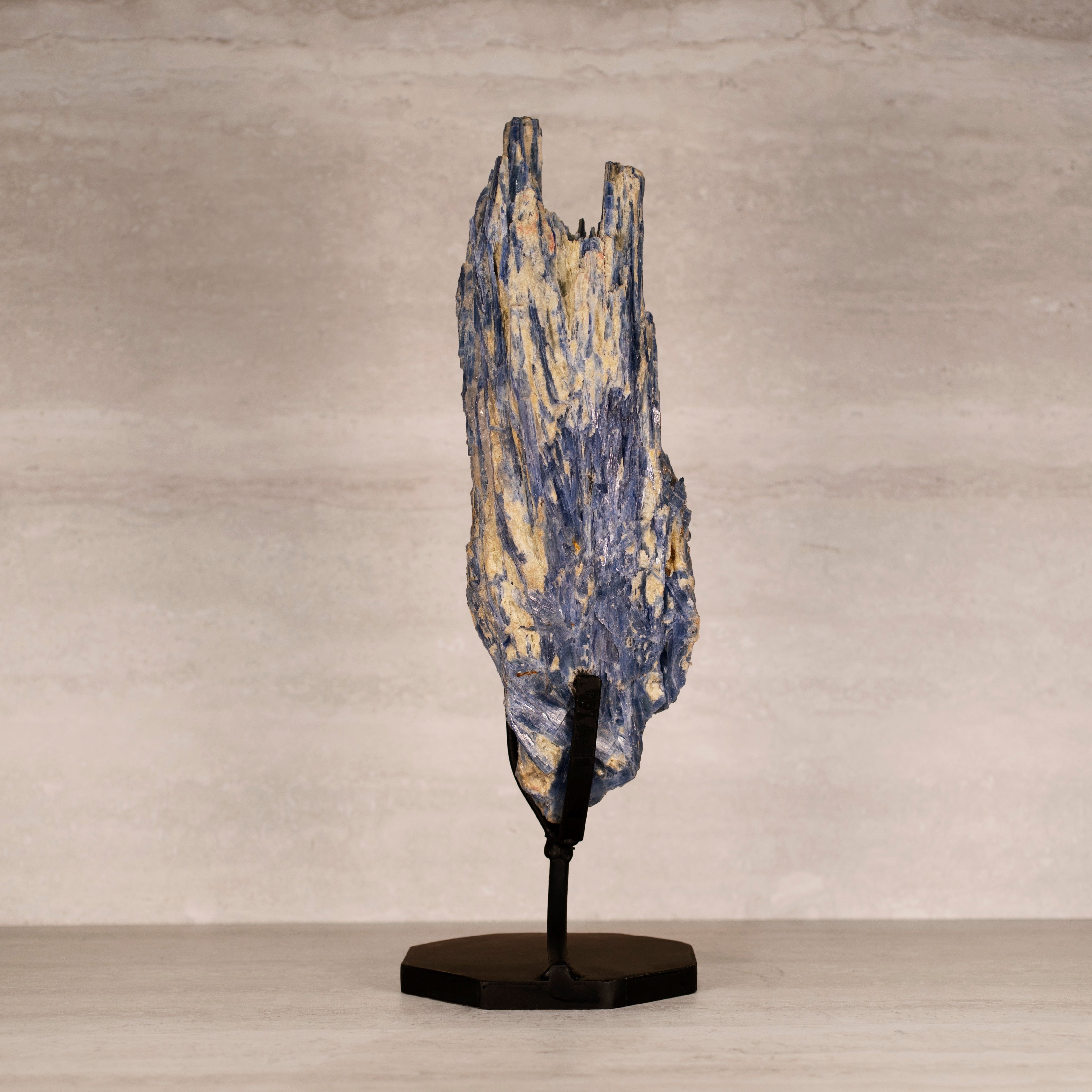 Kalifano Kyanite Natural Brazilian Kyanite on Custom Stand - 18.75" / 4,100 grams KYNT6400.002