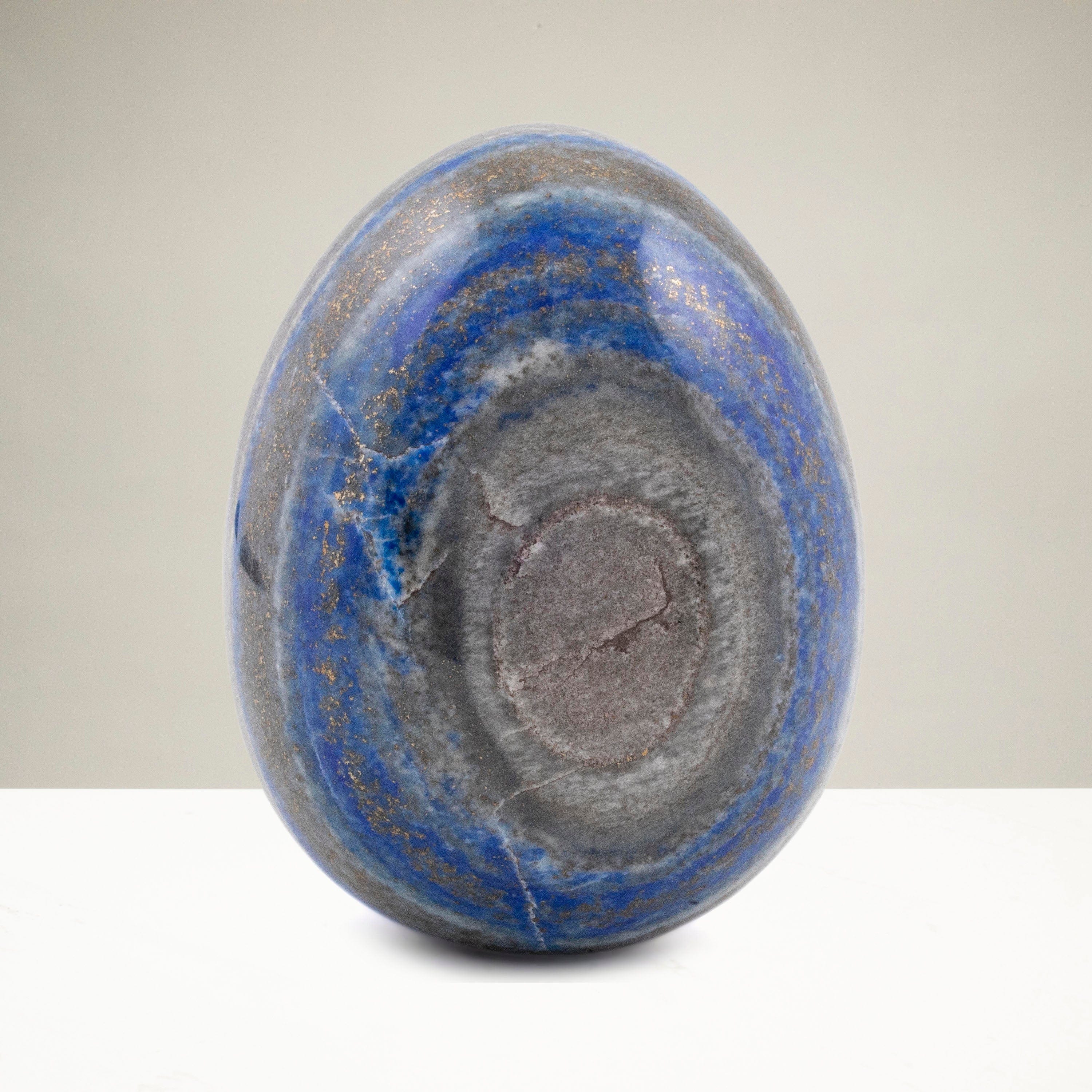 Kalifano Lapis Lapis Lazuli Egg Carving 3 in. / 325 grams LPE360