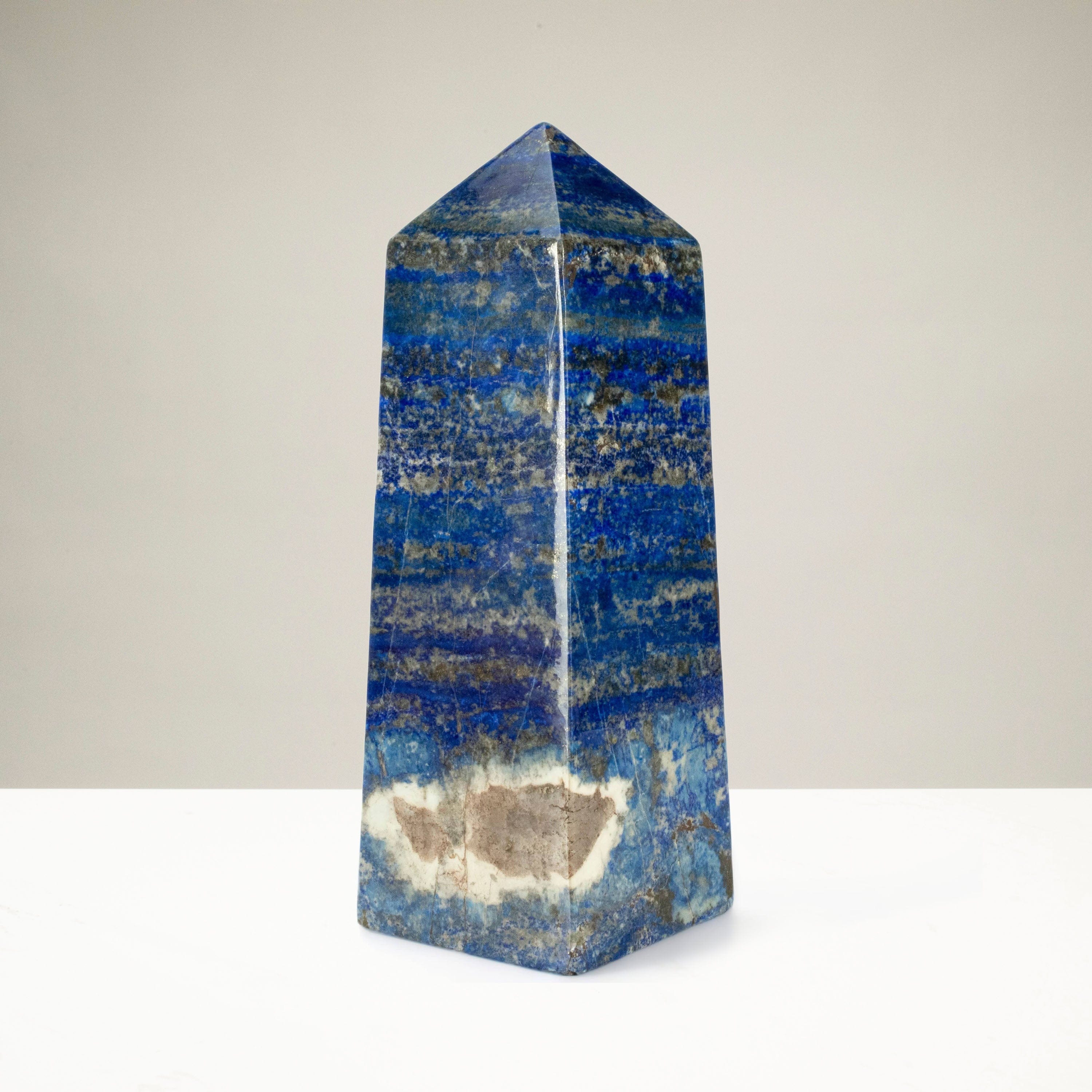 Kalifano Lapis Lapis Lazuli Polished Obelisk from Afghanistan - 11.5" / 13 lbs LPOB12000.001