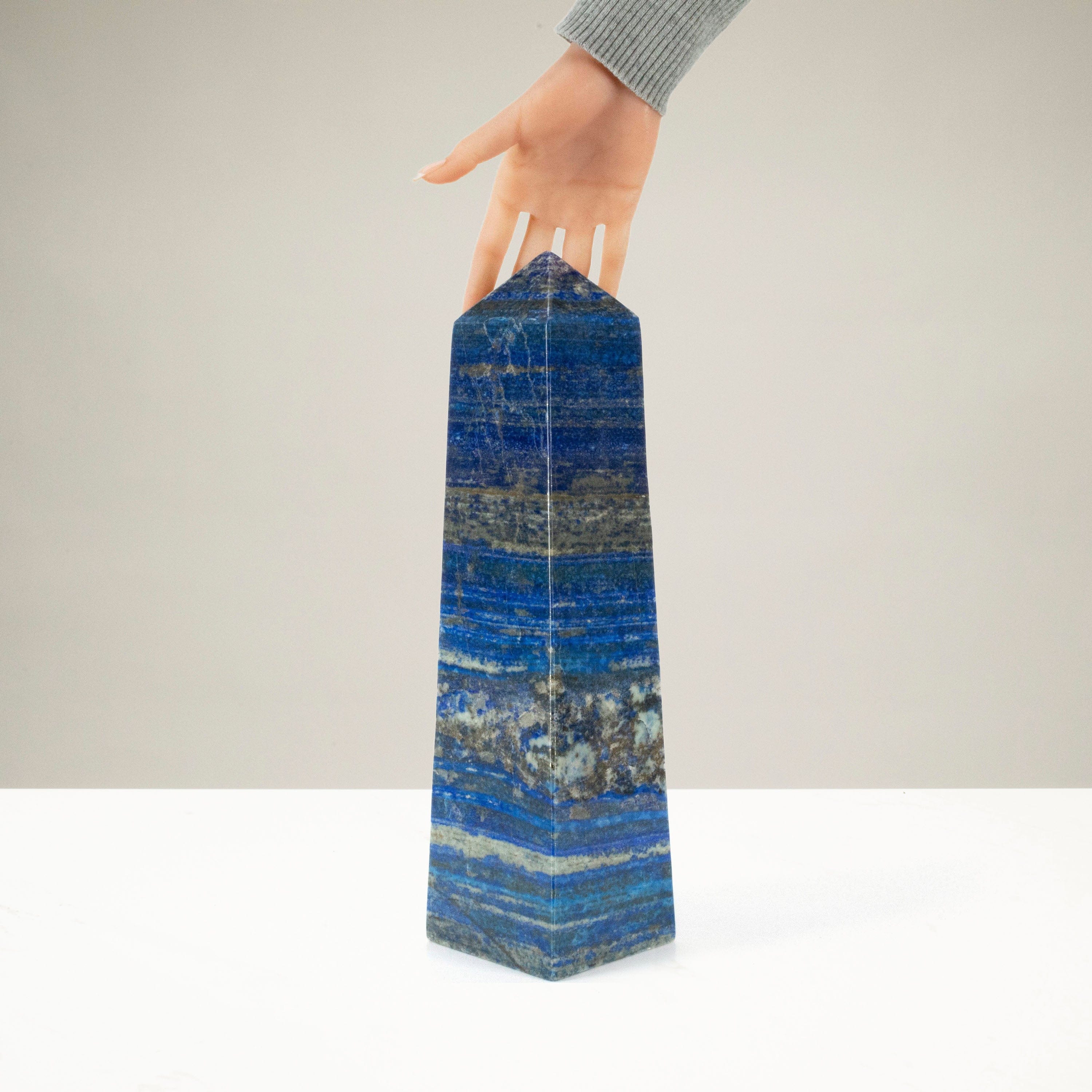 Kalifano Lapis Lapis Lazuli Polished Obelisk from Afghanistan - 14.5" / 15 lbs LPOB13800.001