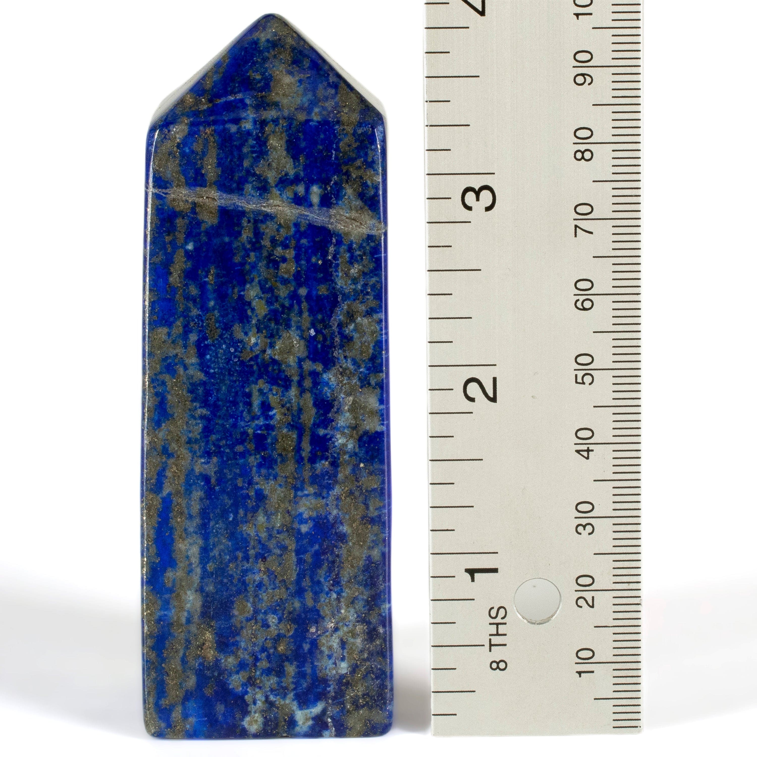 Kalifano Lapis Lapis Lazuli Polished Obelisk from Afghanistan - 4" / 310 grams LPOB650.001