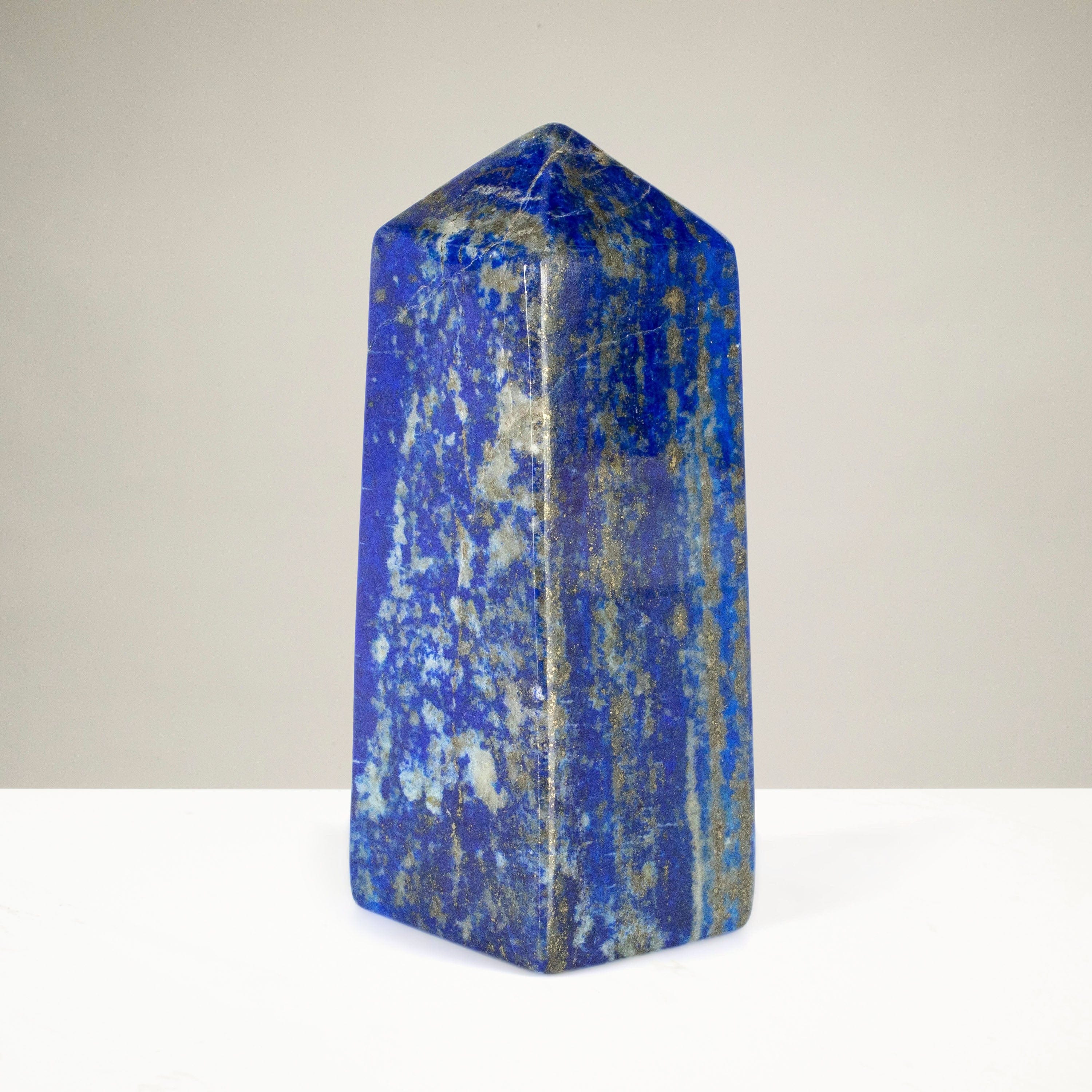 Kalifano Lapis Lapis Lazuli Polished Obelisk from Afghanistan - 4" / 310 grams LPOB650.001