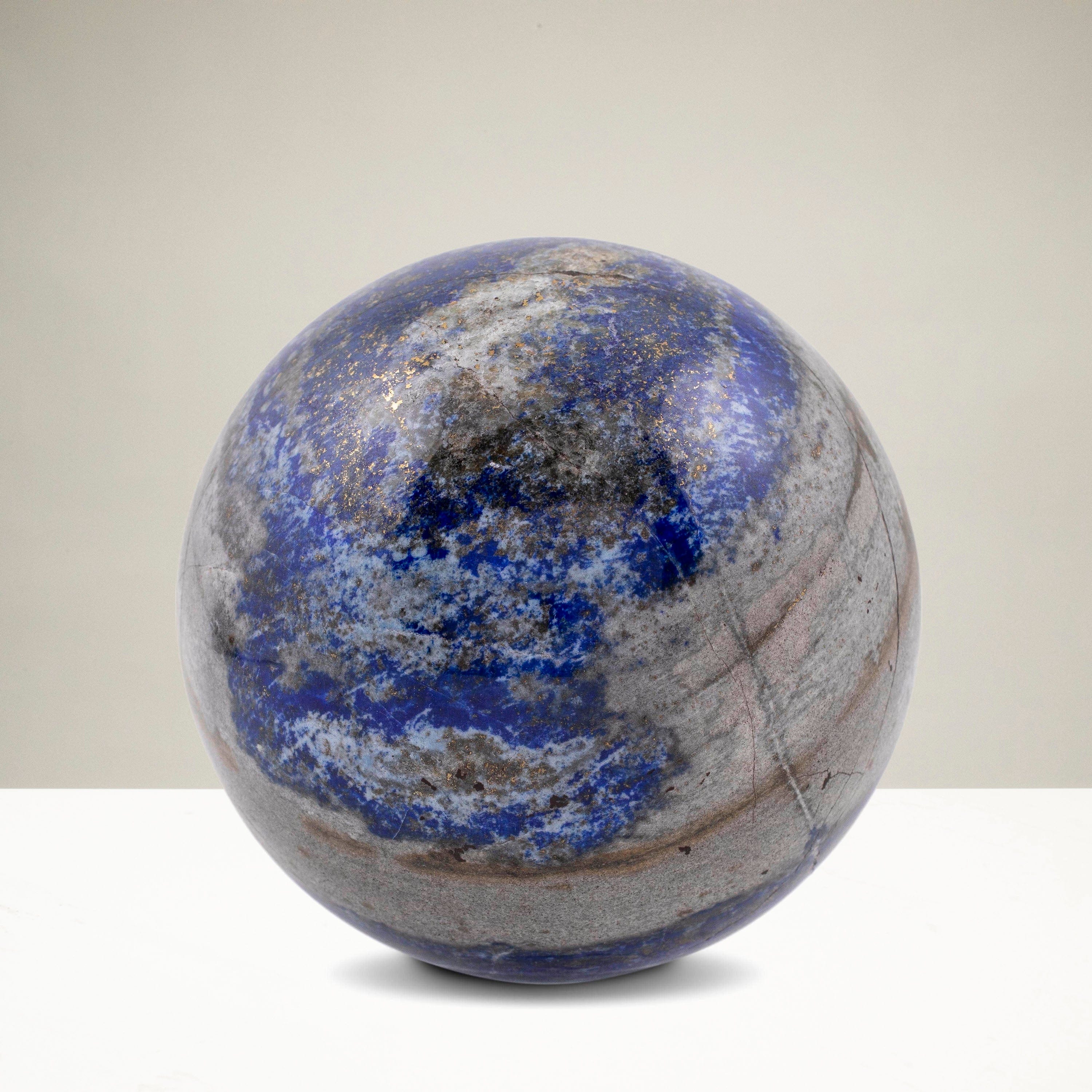 Kalifano Lapis Lapis Lazuli Sphere Carving 3.25 in. / 950 grams LPS1100