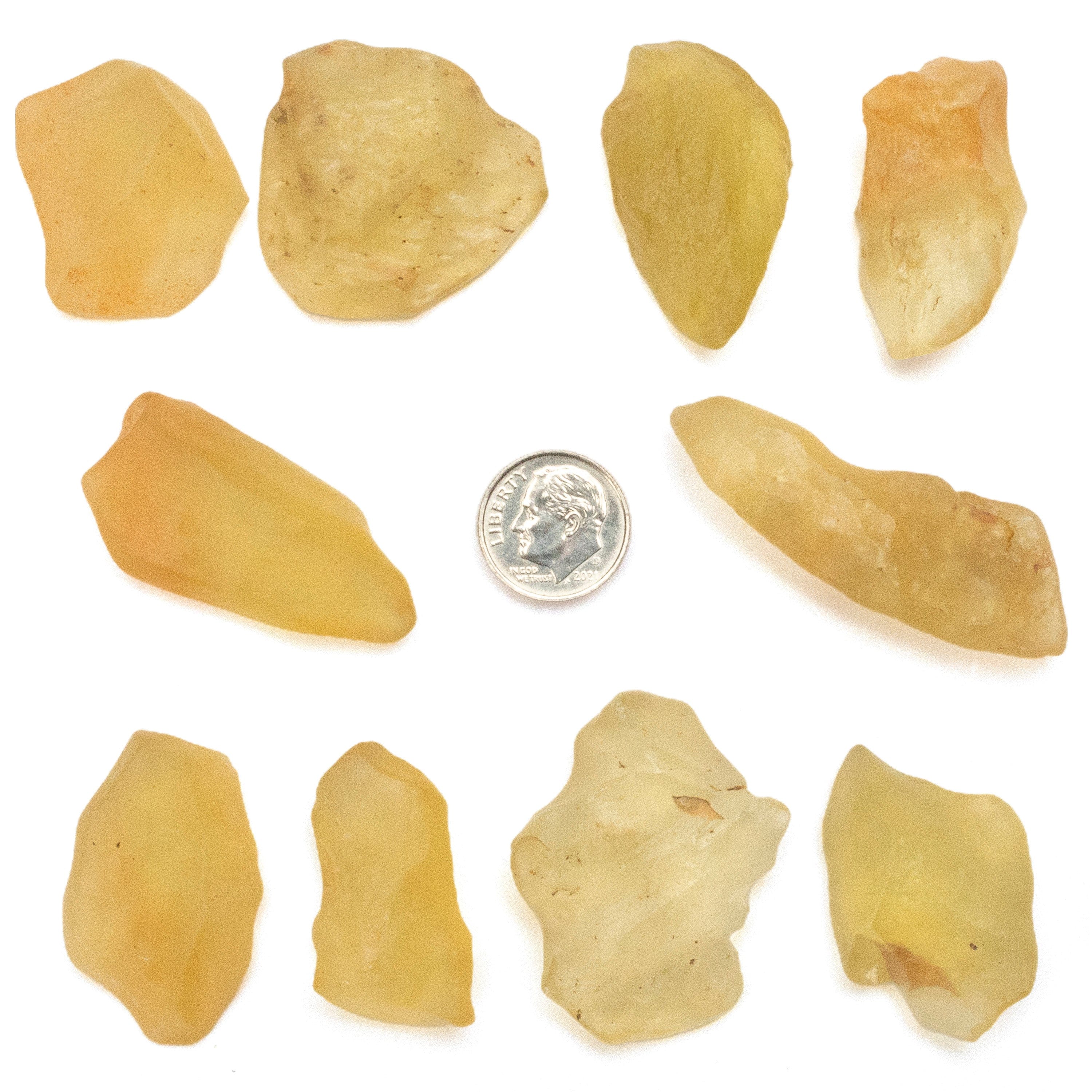 Kalifano Libyan Desert Glass Libyan Desert Glass Tektite: 10-15 grams / 50-75 carats LG250