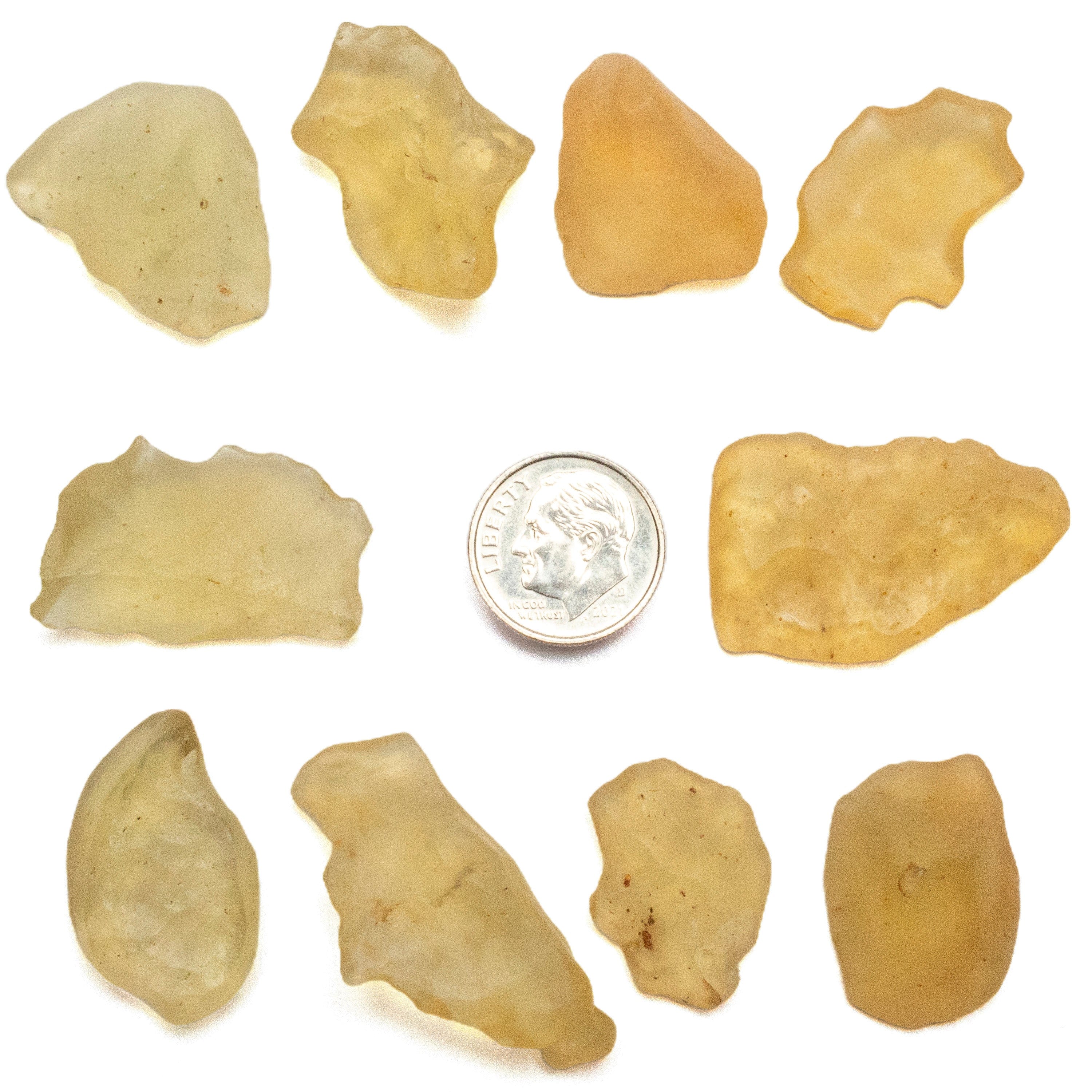Kalifano Libyan Desert Glass Libyan Desert Glass Tektite: 2-5 grams / 10-25 carats LG80