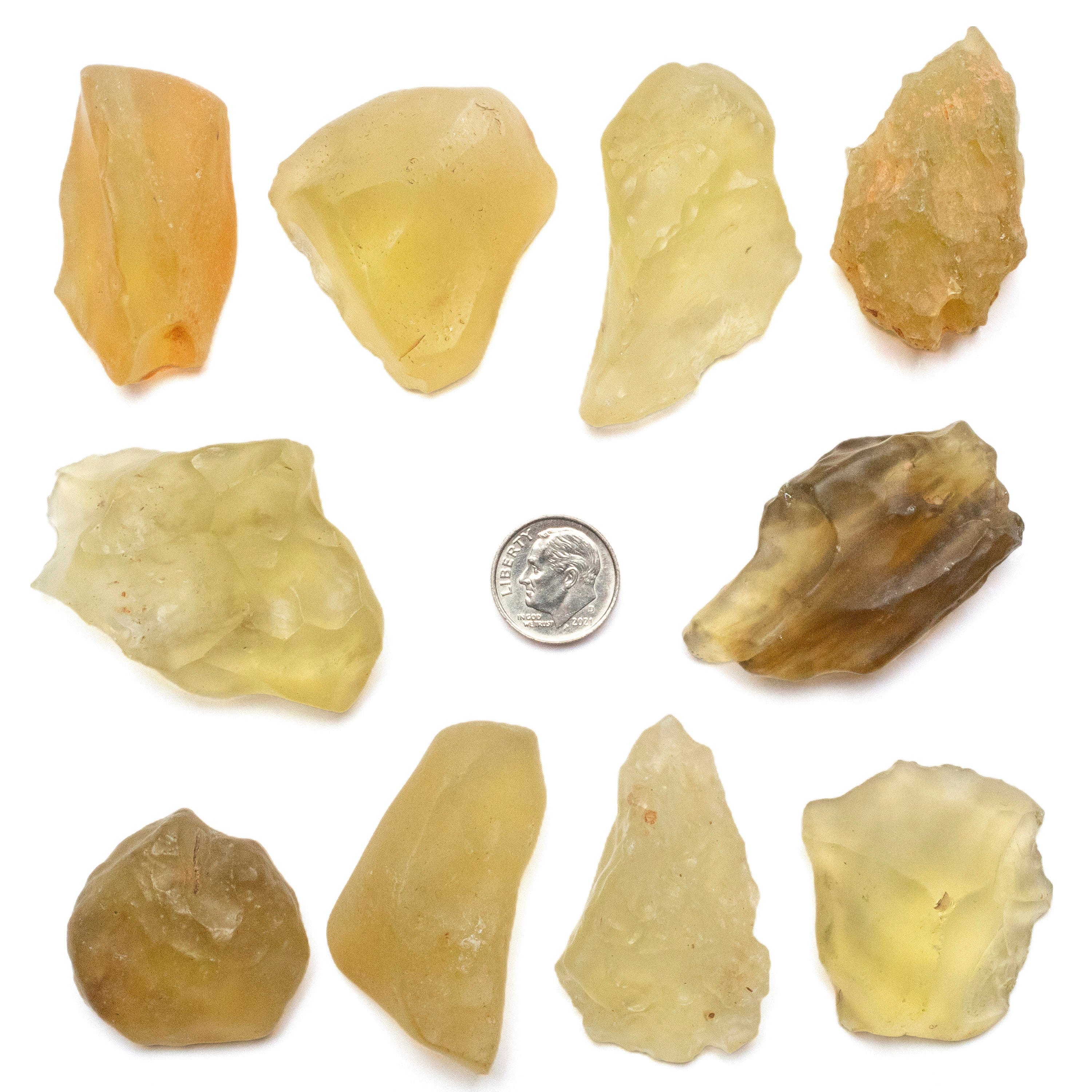 Kalifano Libyan Desert Glass Libyan Desert Glass Tektite: 20-25 grams / 100-125 carats LG450