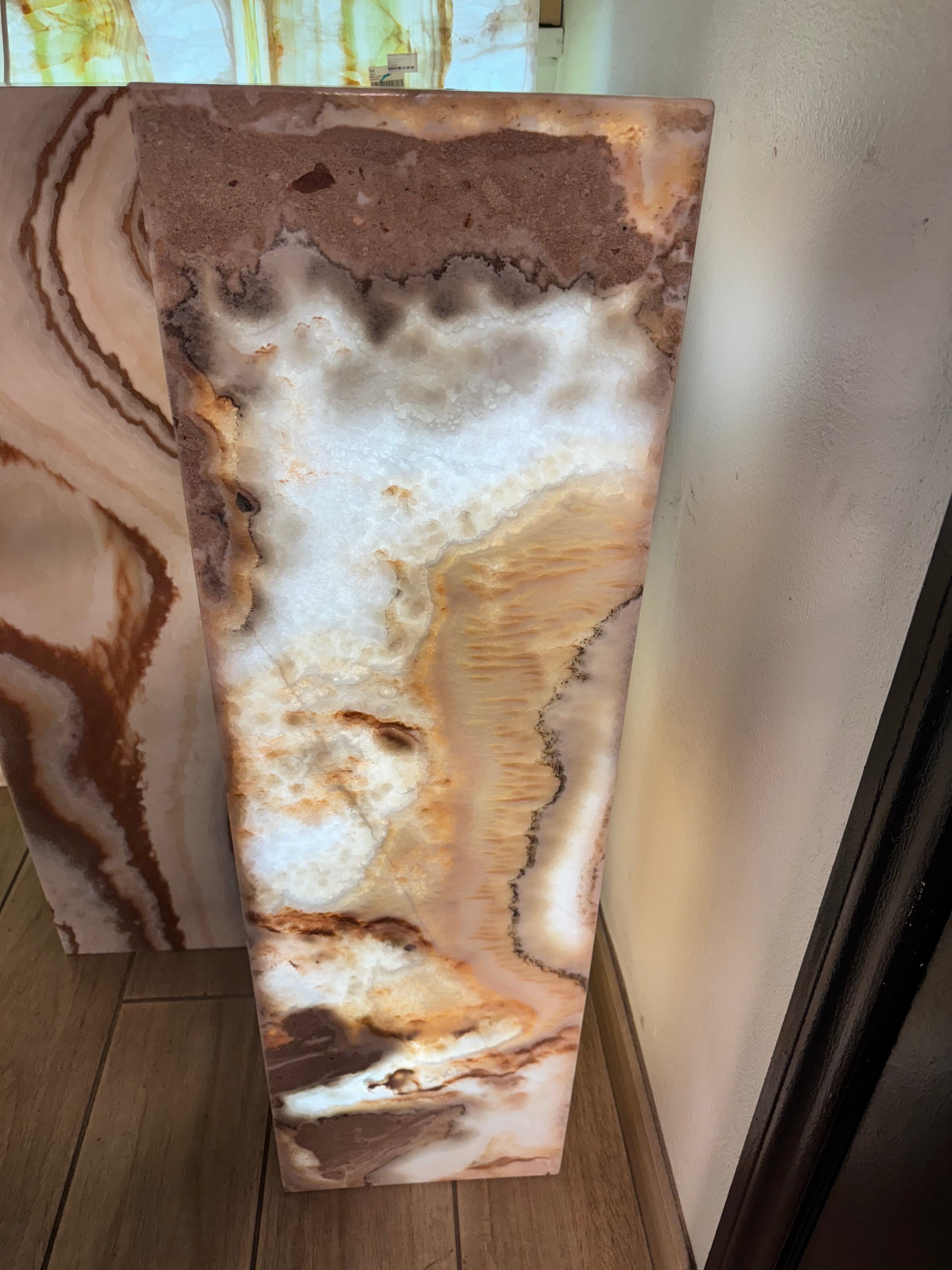 Kalifano Light Towers Natural Desert Onyx Lamp Light Tower - 40" LT100x30.013