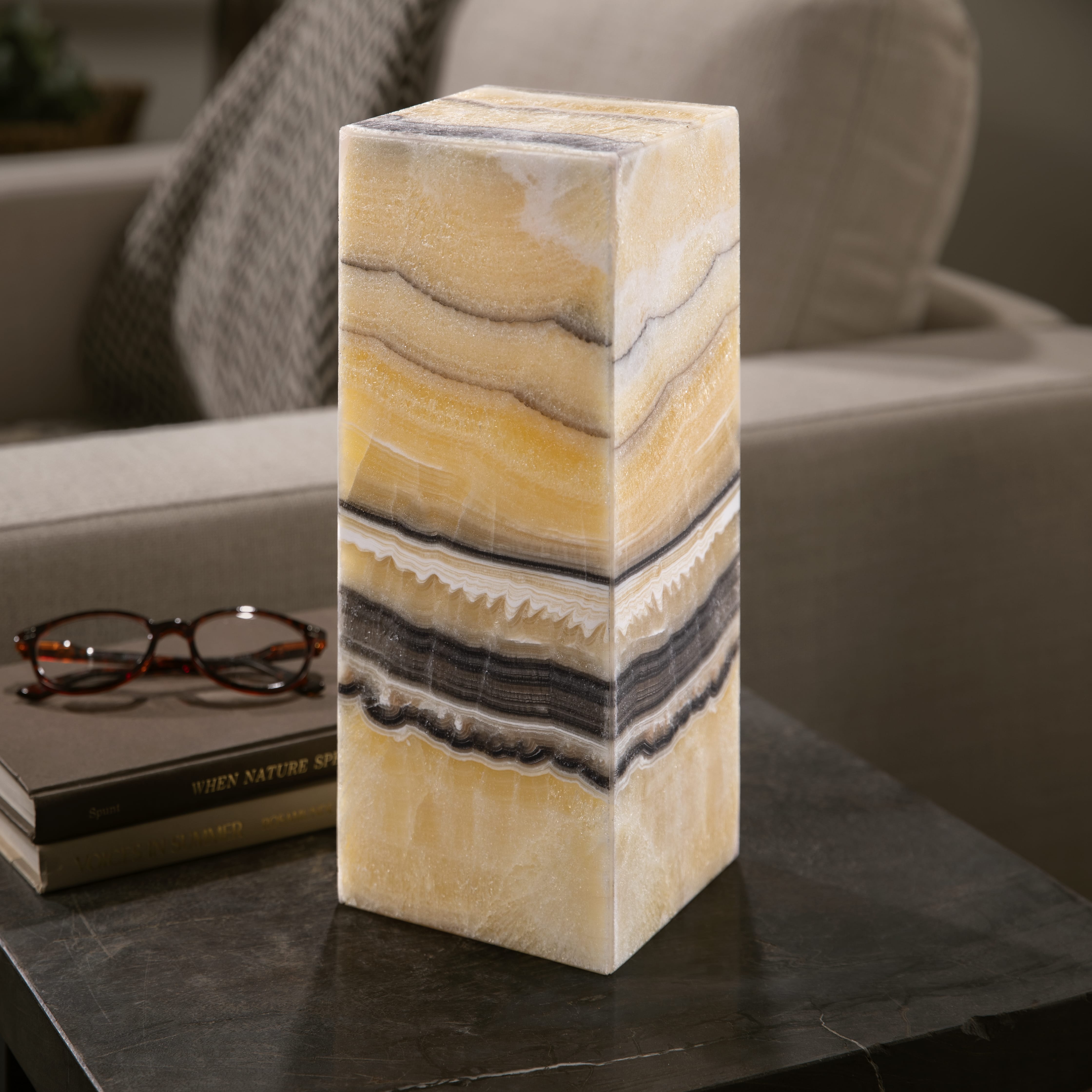 Kalifano Light Towers Onyx Light Tower from Mexico - 12" LT30X12.028
