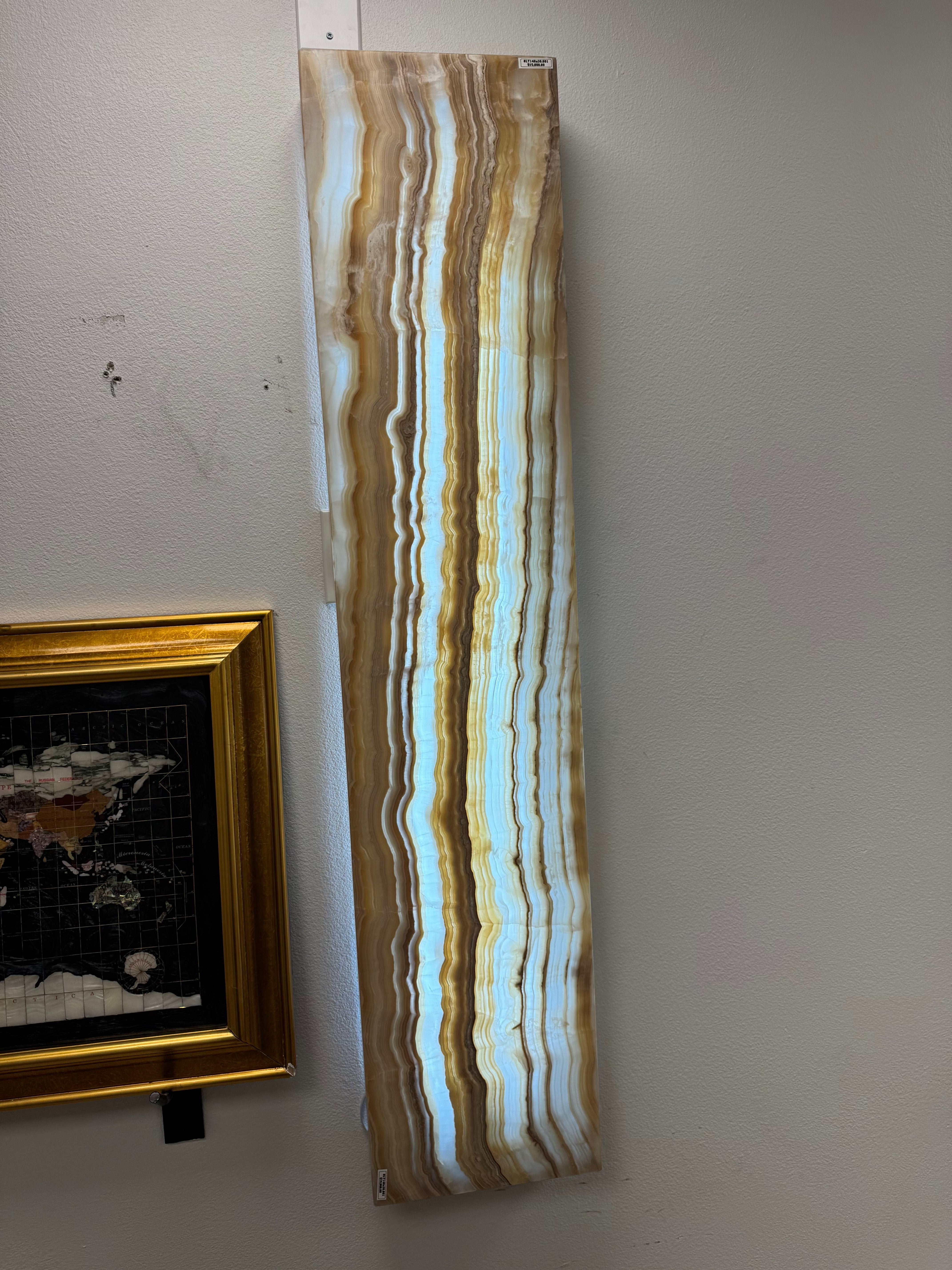 Kalifano Light Towers Onyx Wall Light Panel - 55" LT140x30.001