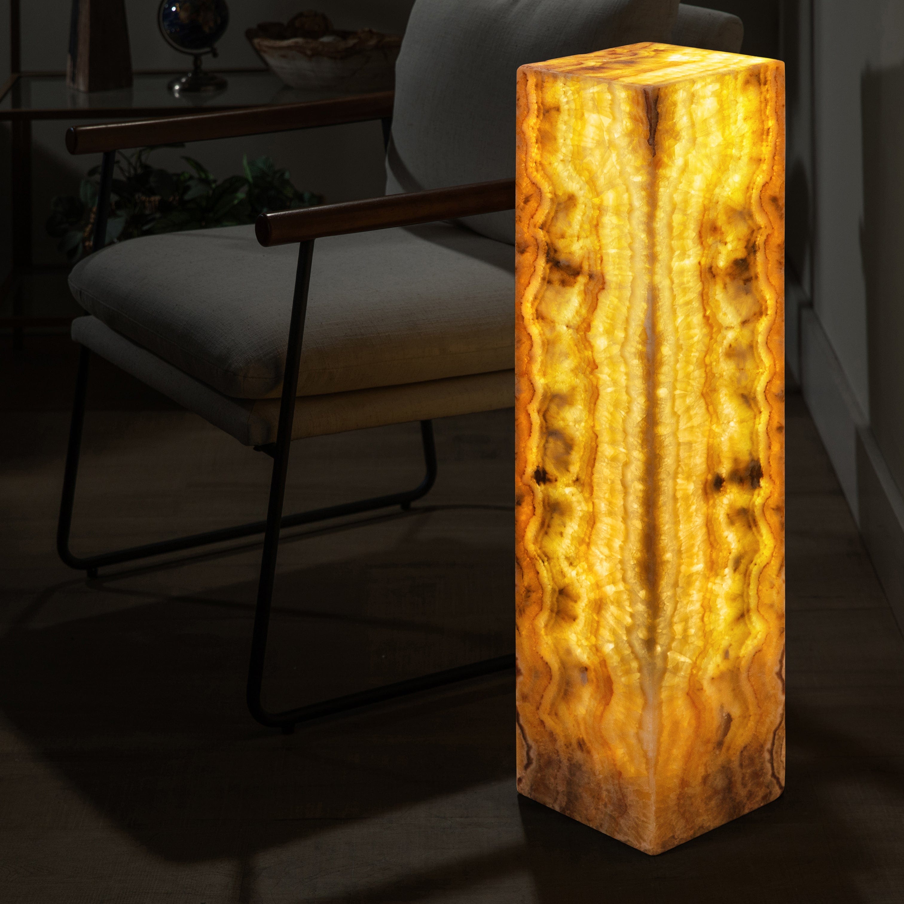 Kalifano Light Towers Rainbow Onyx Light Tower - 32 in LT80X20.017