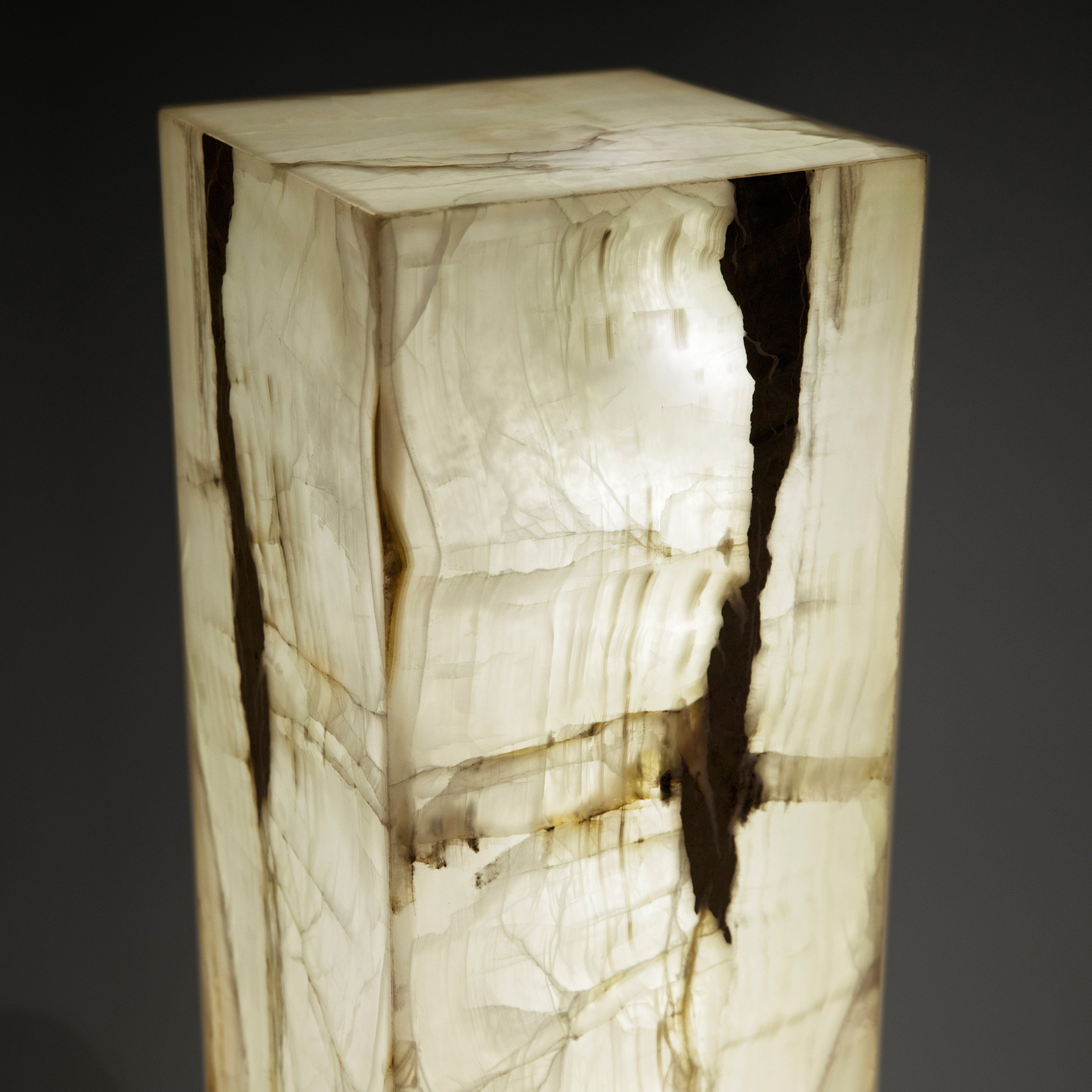 Kalifano Light Towers White Onyx Light Tower - 63 in LT160X30.001