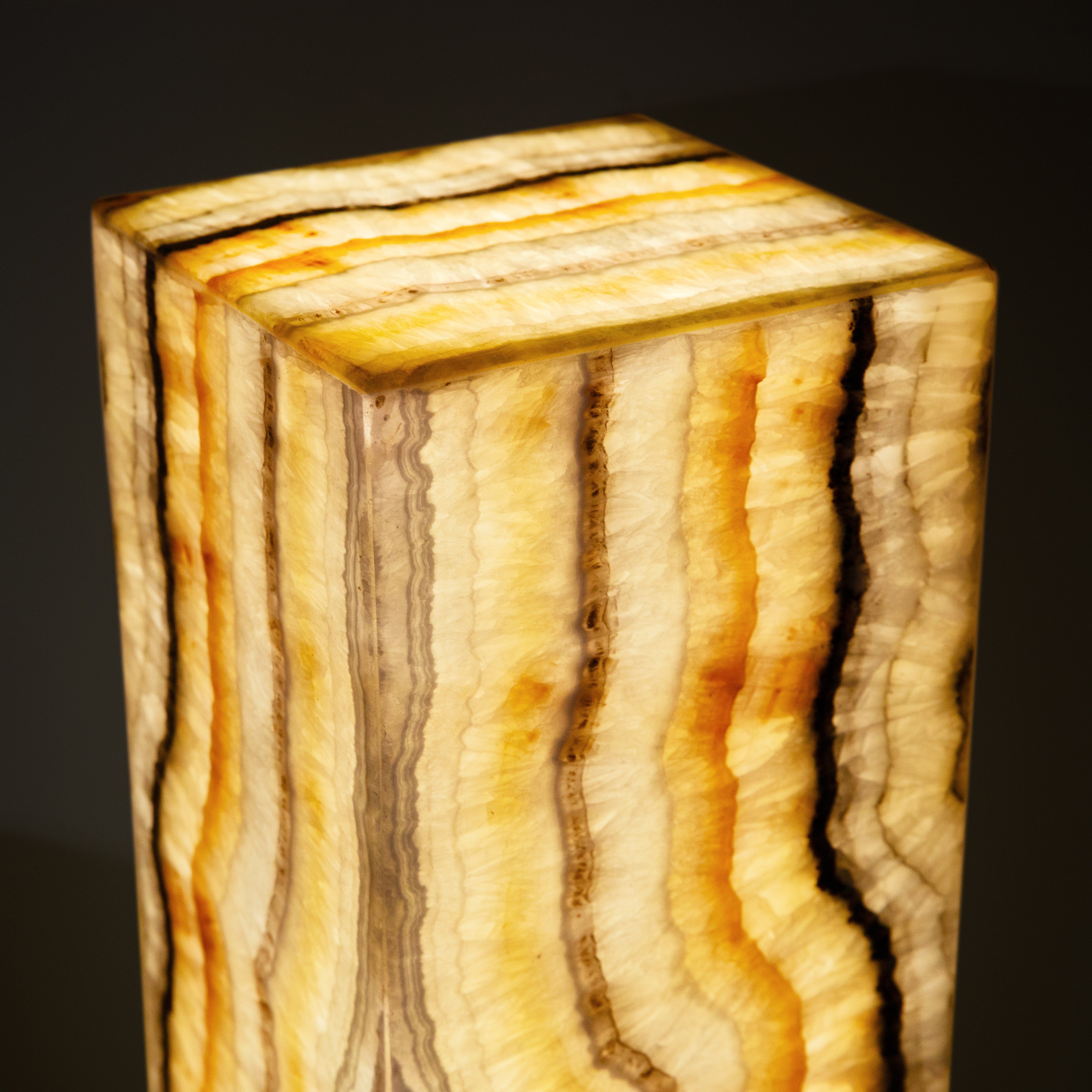 Kalifano Light Towers Zebra Onyx Light Tower - 40 in LT100X25.005
