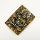 Buddha Turquoise & Coral 925 Sterling Silver & Copper Lighter Case
