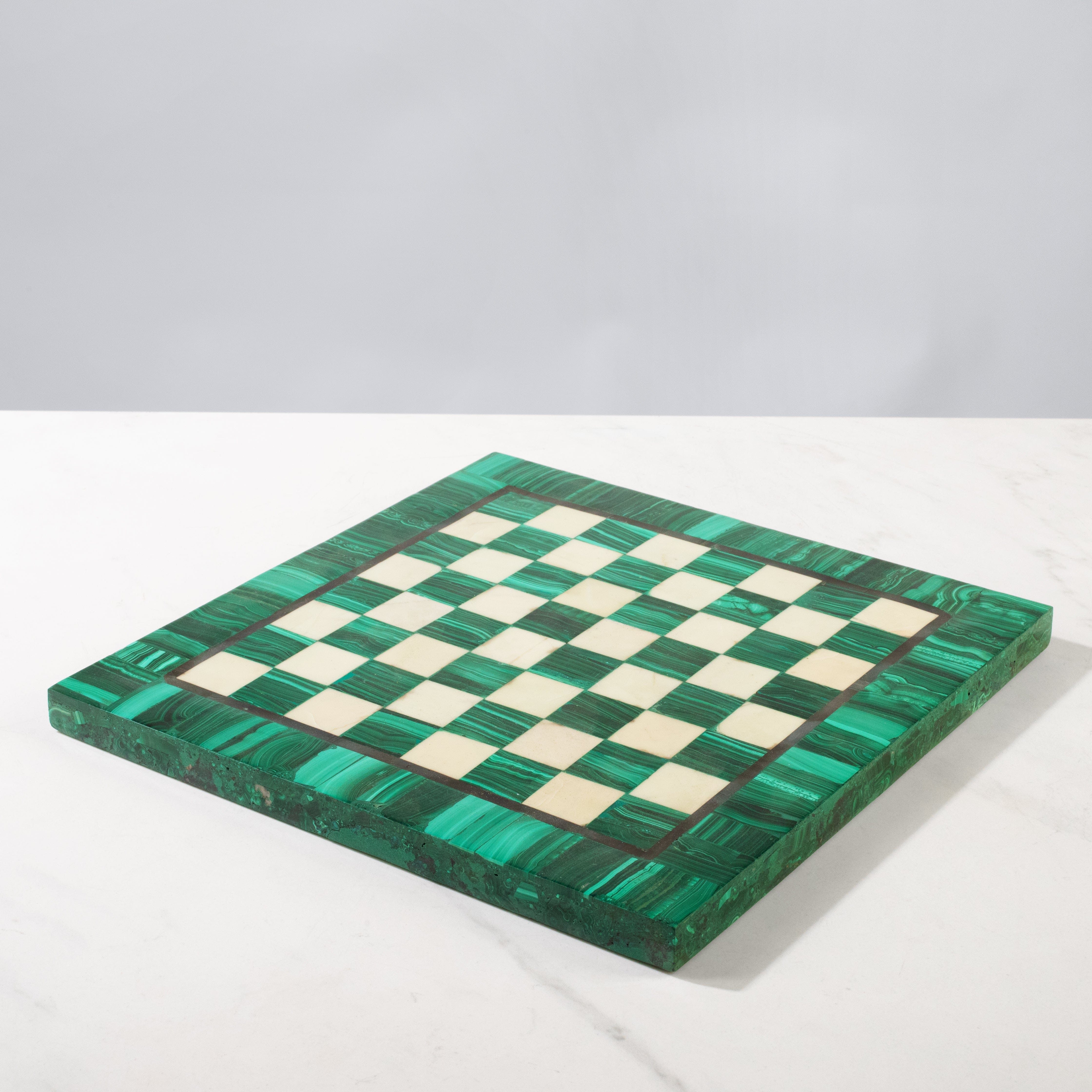 Kalifano Malachite Malachite Chess Set - 10.5" MACHESS12x12.002