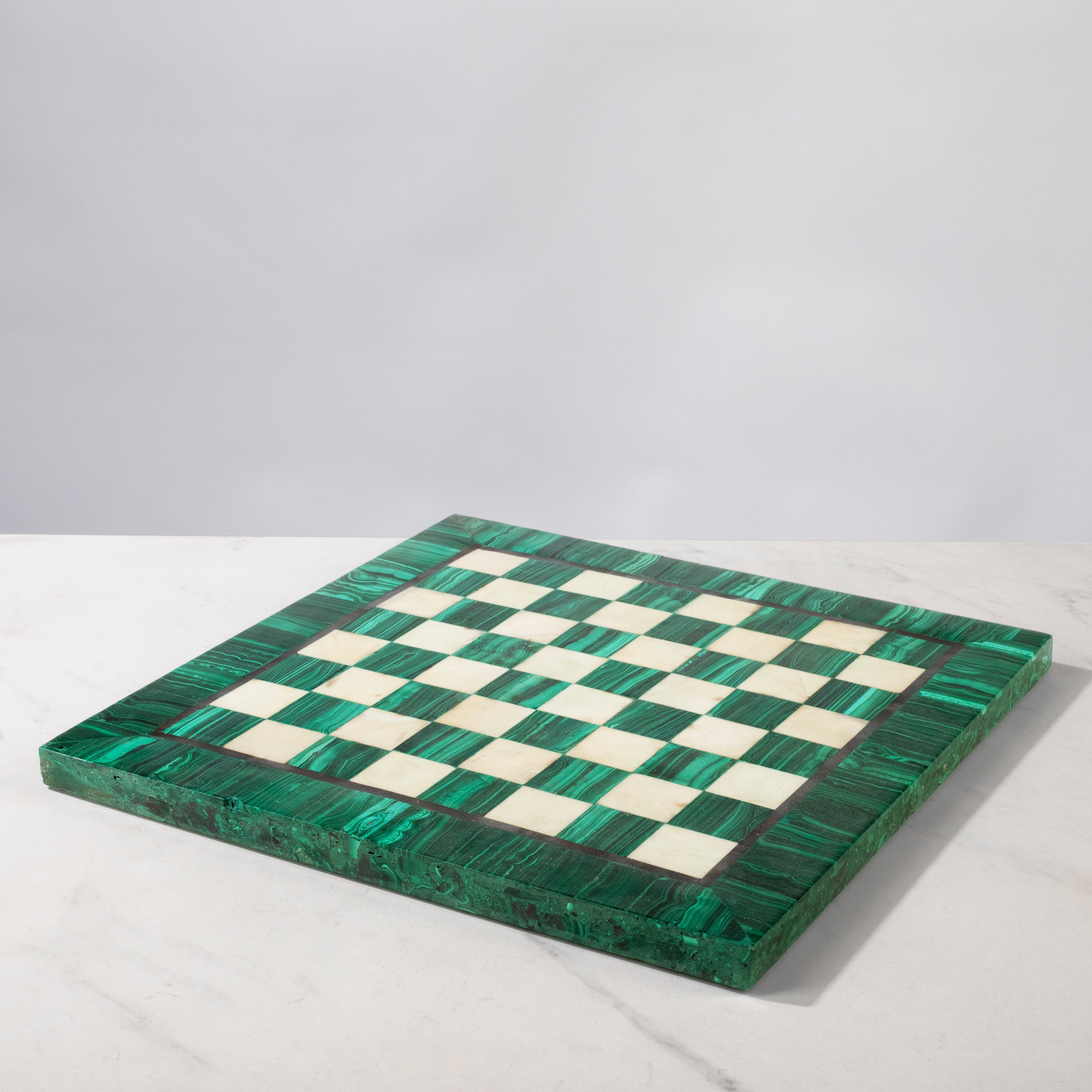 Kalifano Malachite Malachite Chess Set - 12.25" MACHESS12x12.003