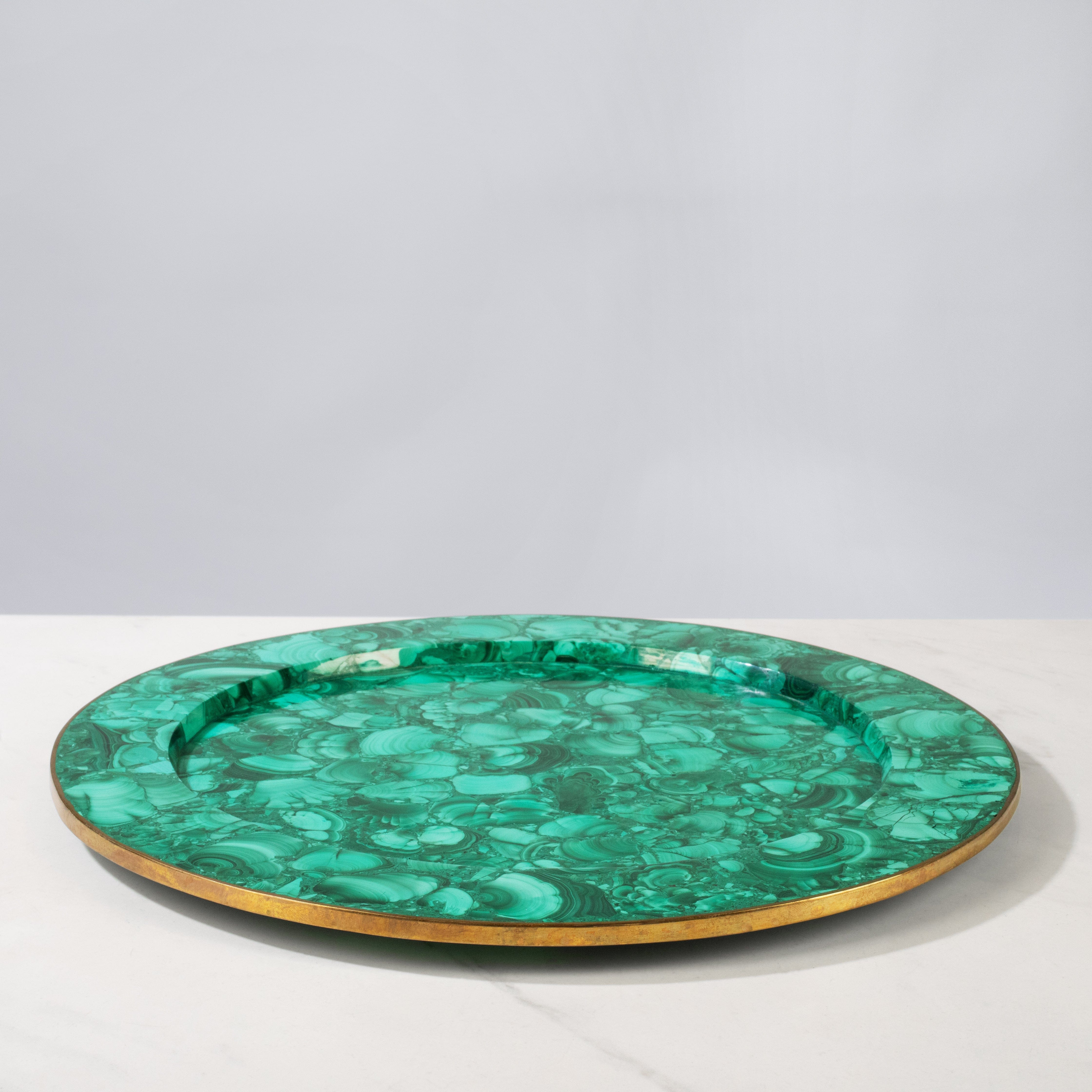 Kalifano Malachite Malachite Plate from Congo - 12.75" MA7800.002