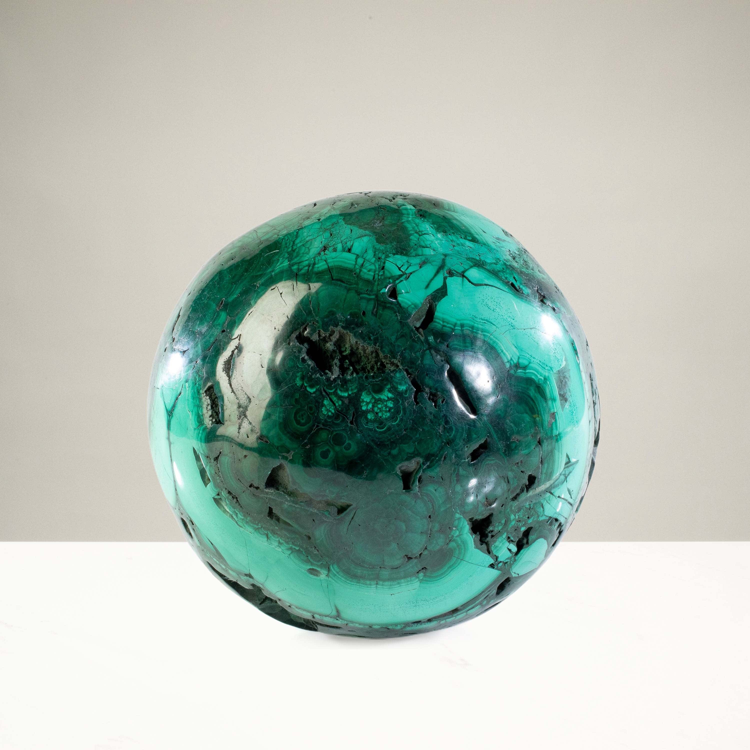 Kalifano Malachite Malachite Sphere Carving 7" / 11,780g SP28800-MA.001