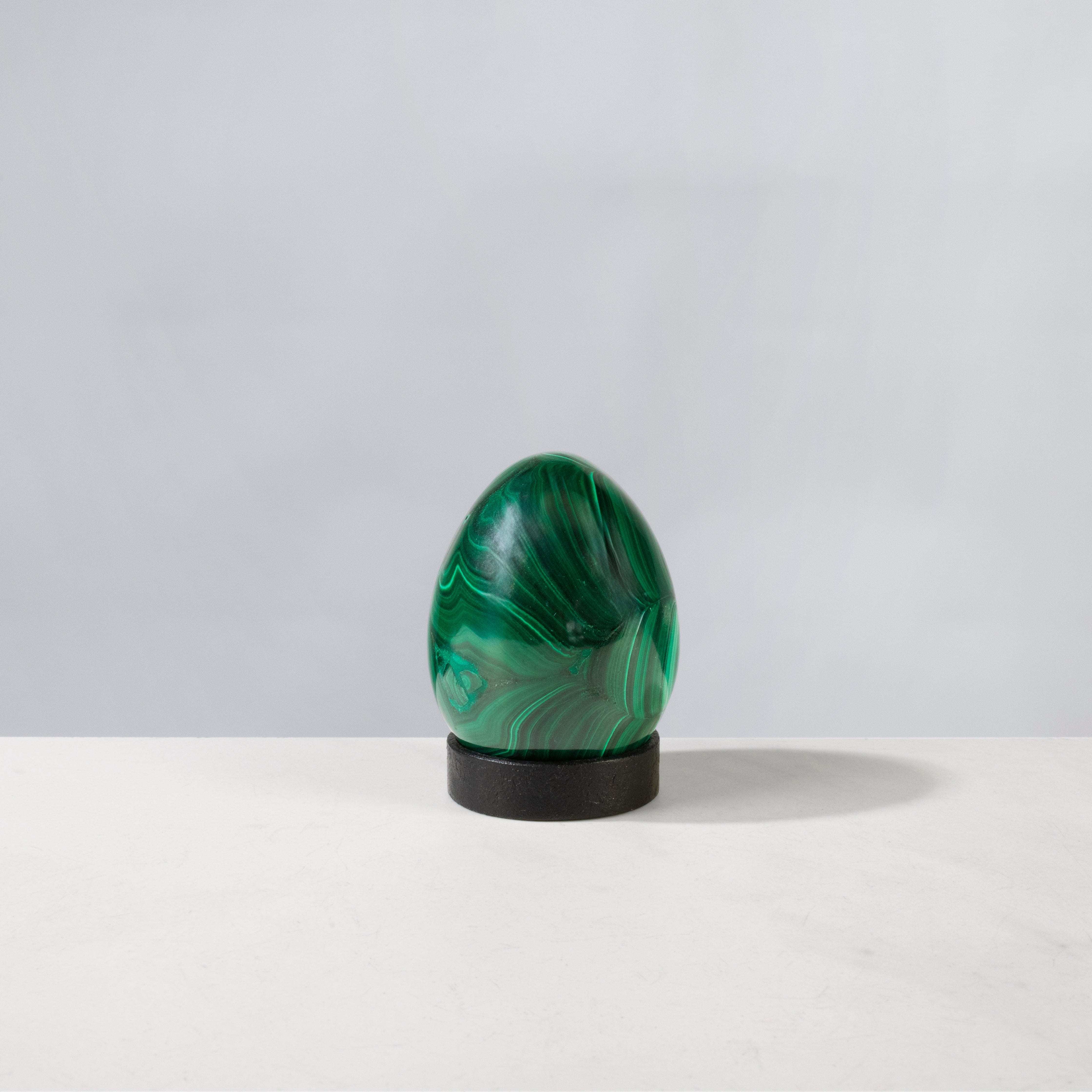 Kalifano Malachite Natural Congo Malachite Egg - 3" / 488 grams MAE900.001