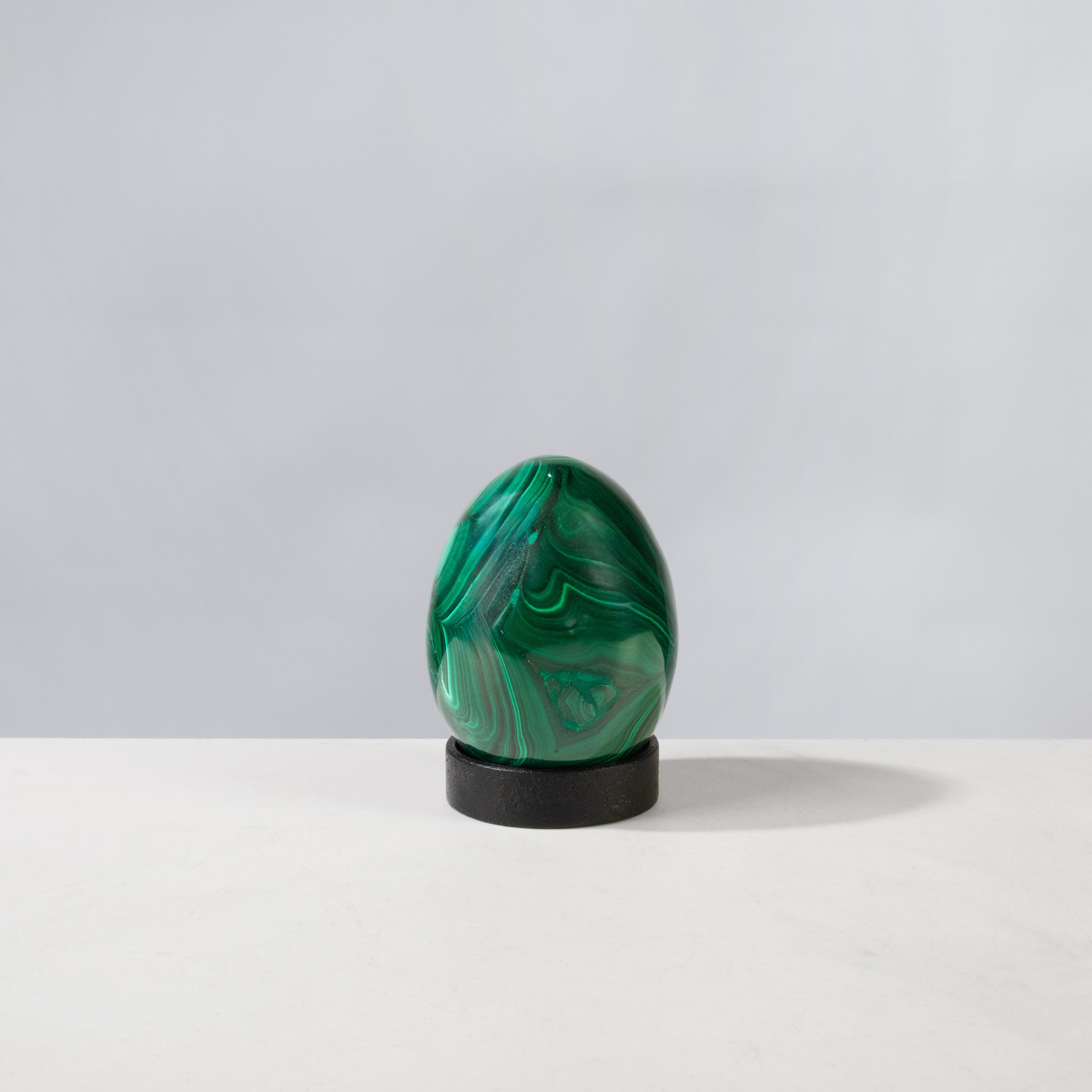 Kalifano Malachite Natural Congo Malachite Egg - 3" / 488 grams MAE900.001