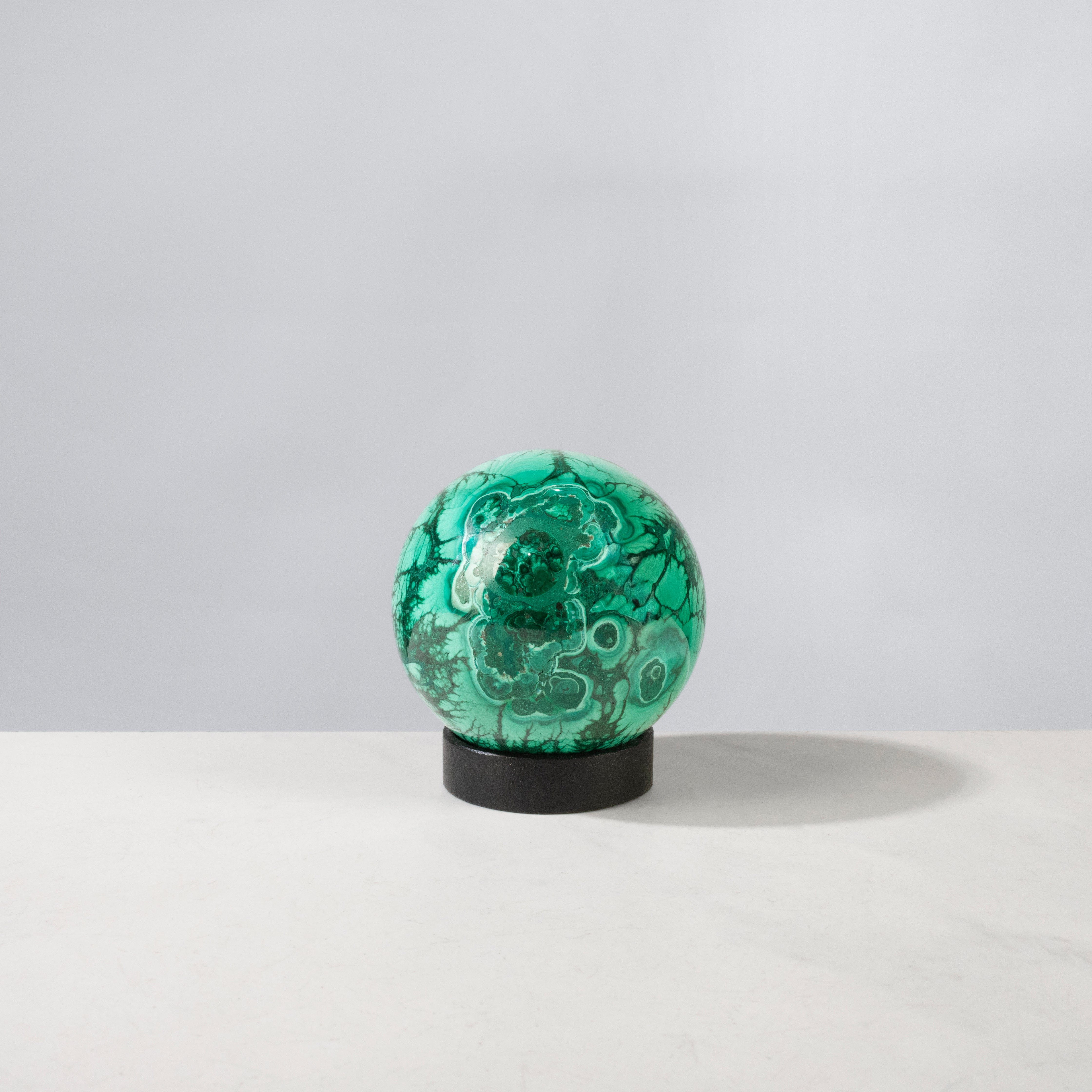 Kalifano Malachite Natural Congo Malachite Sphere - 2.75" / 671 grams MAS1500.001