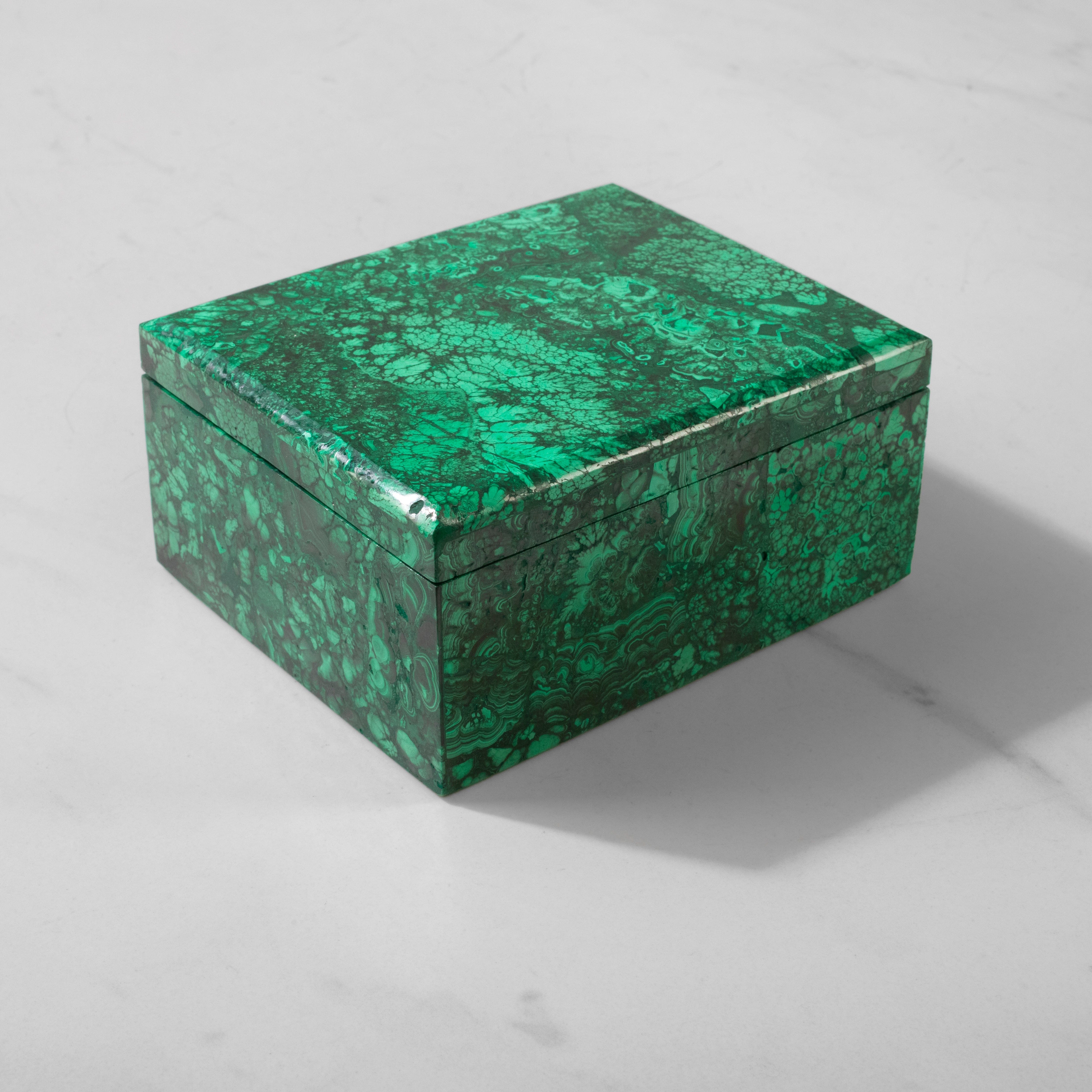 Kalifano Malachite Natural Congo Malachite Vanity Box - 4.75" / 772 grams MAB3100.001