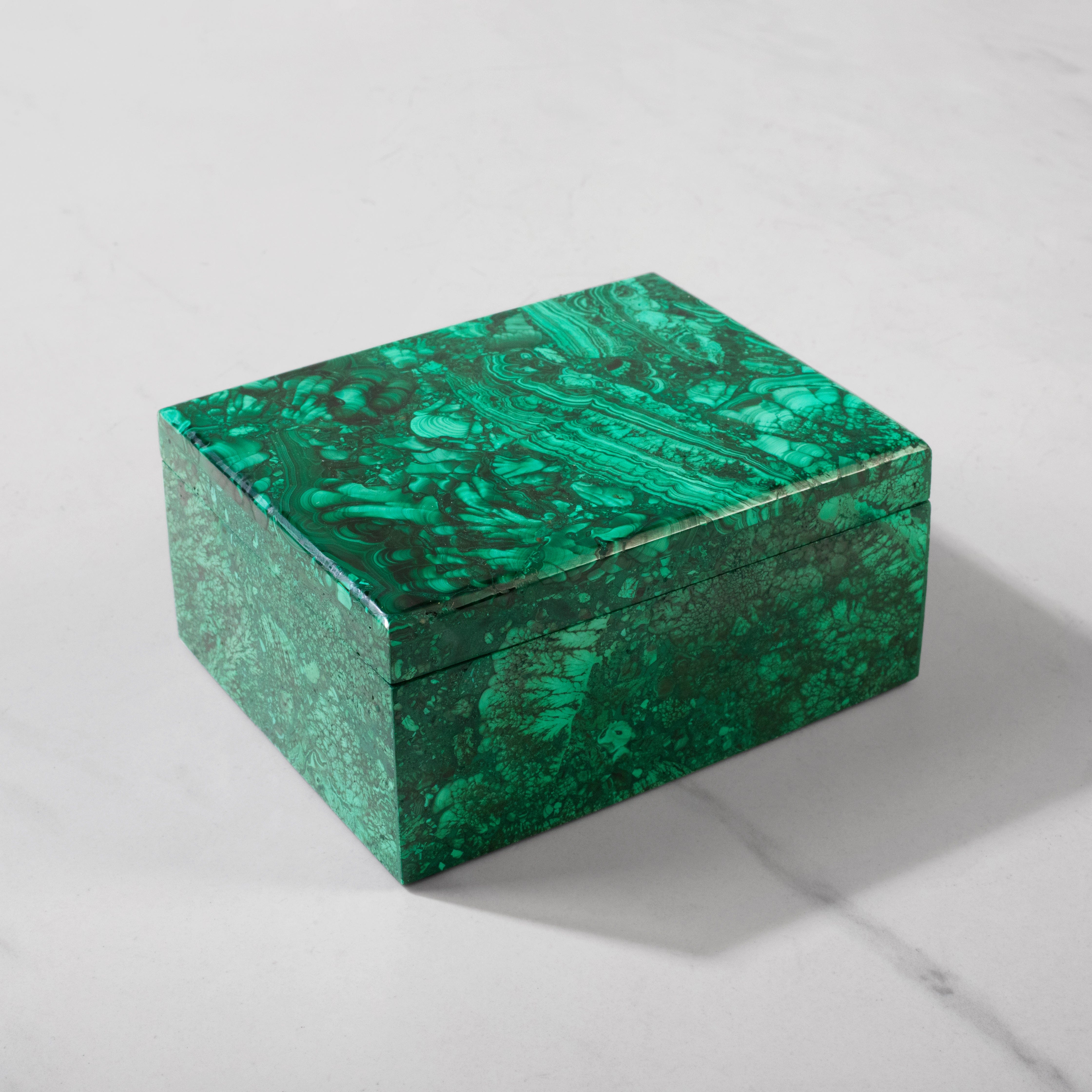 Kalifano Malachite Natural Congo Malachite Vanity Box - 4" / 763 grams MAB3100.002