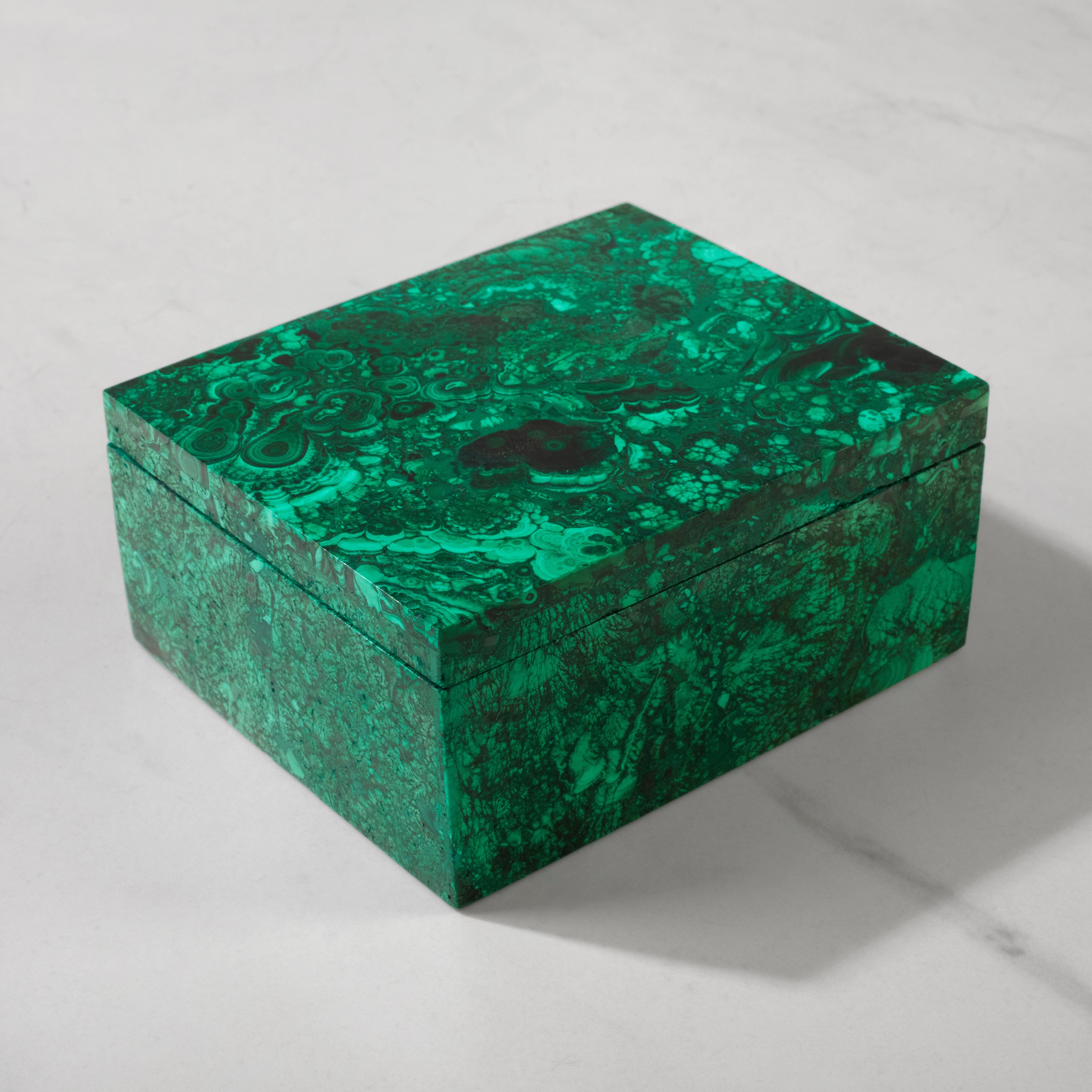 Kalifano Malachite Natural Congo Malachite Vanity Box - 5" / 699 grams MAB2800.001