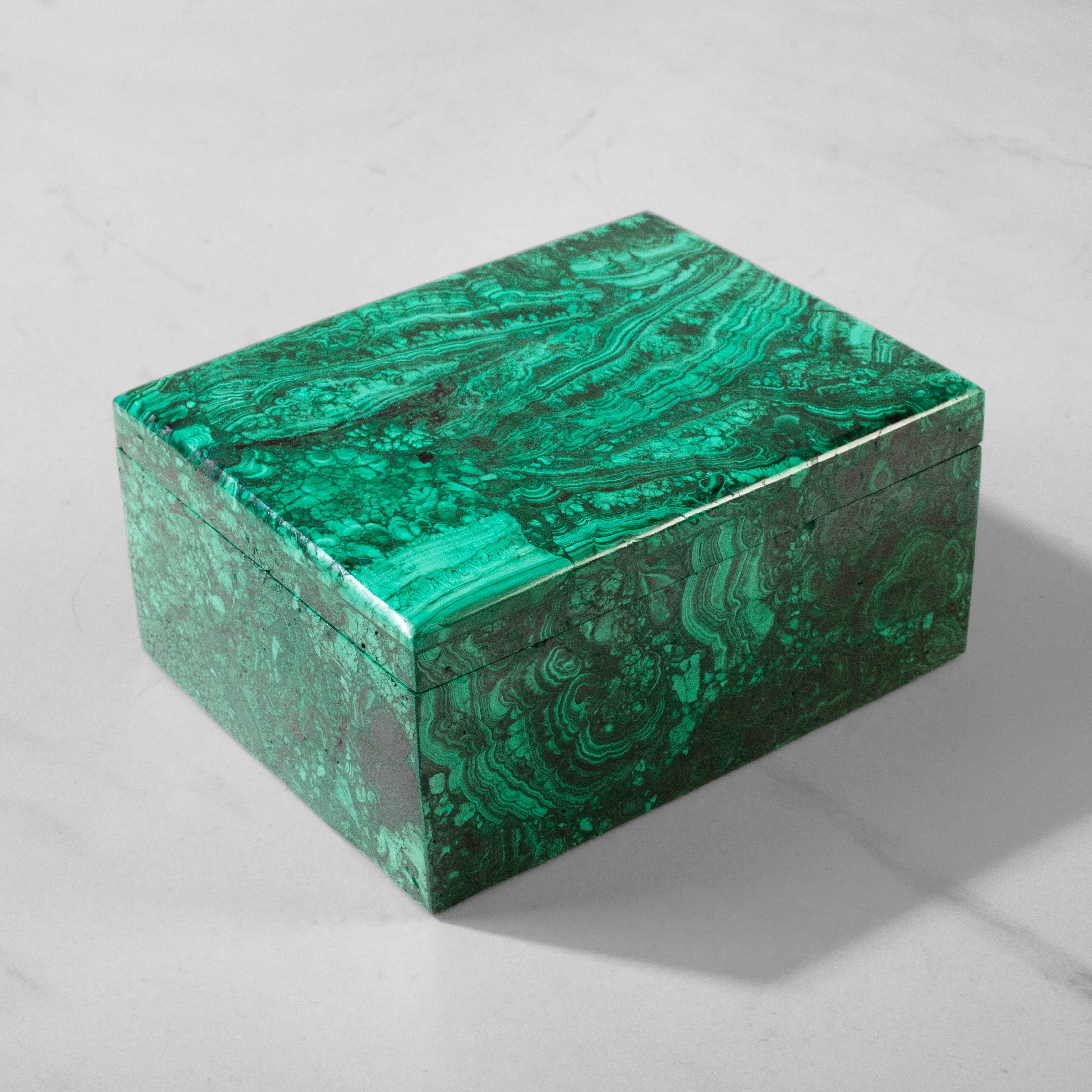 Kalifano Malachite Natural Congo Malachite Vanity Box - 5" / 817 grams MAB3300.001