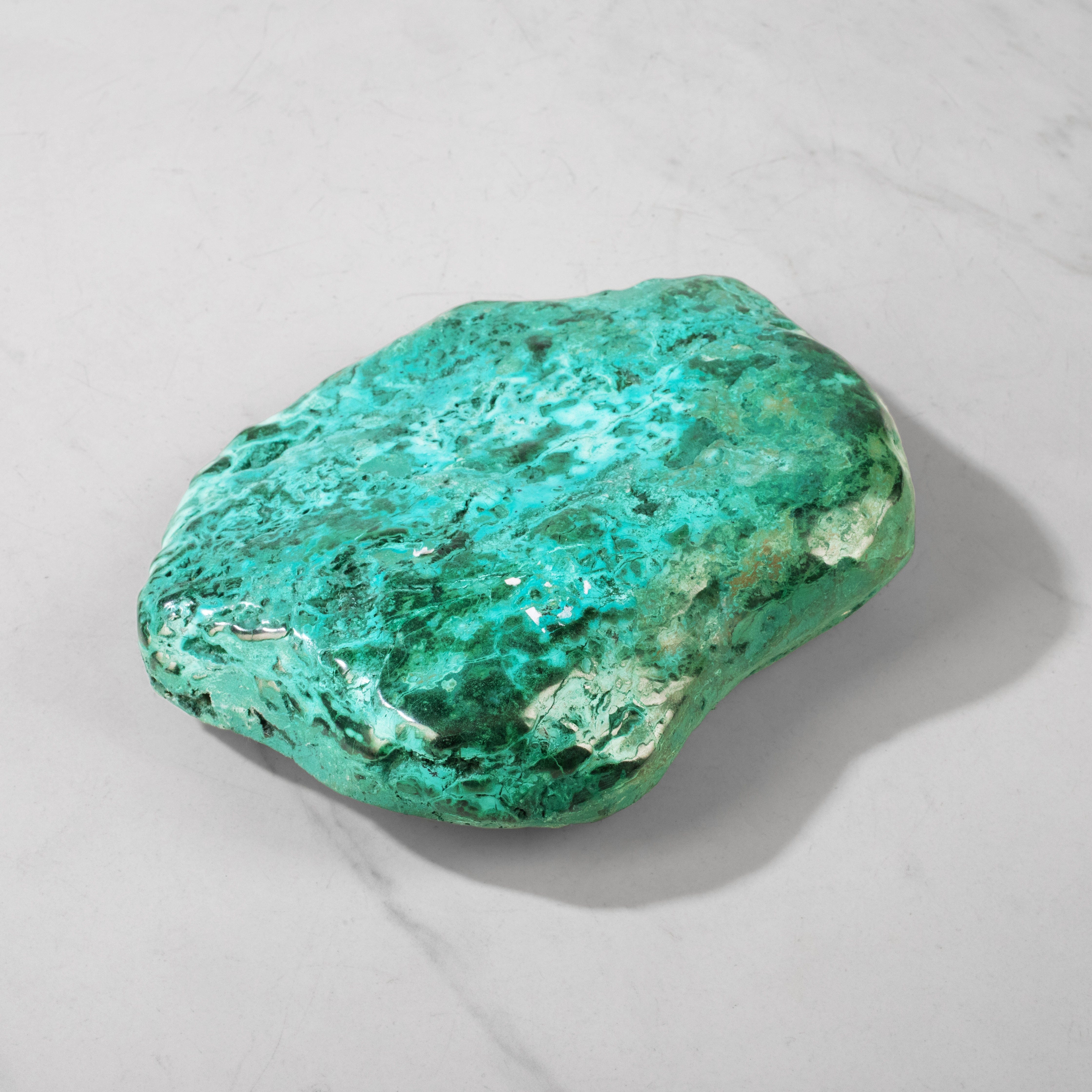 Kalifano Malachite Natural Malachite Polished Freeform Specimen from Congo - 7" / 1,044 g MA2000.006
