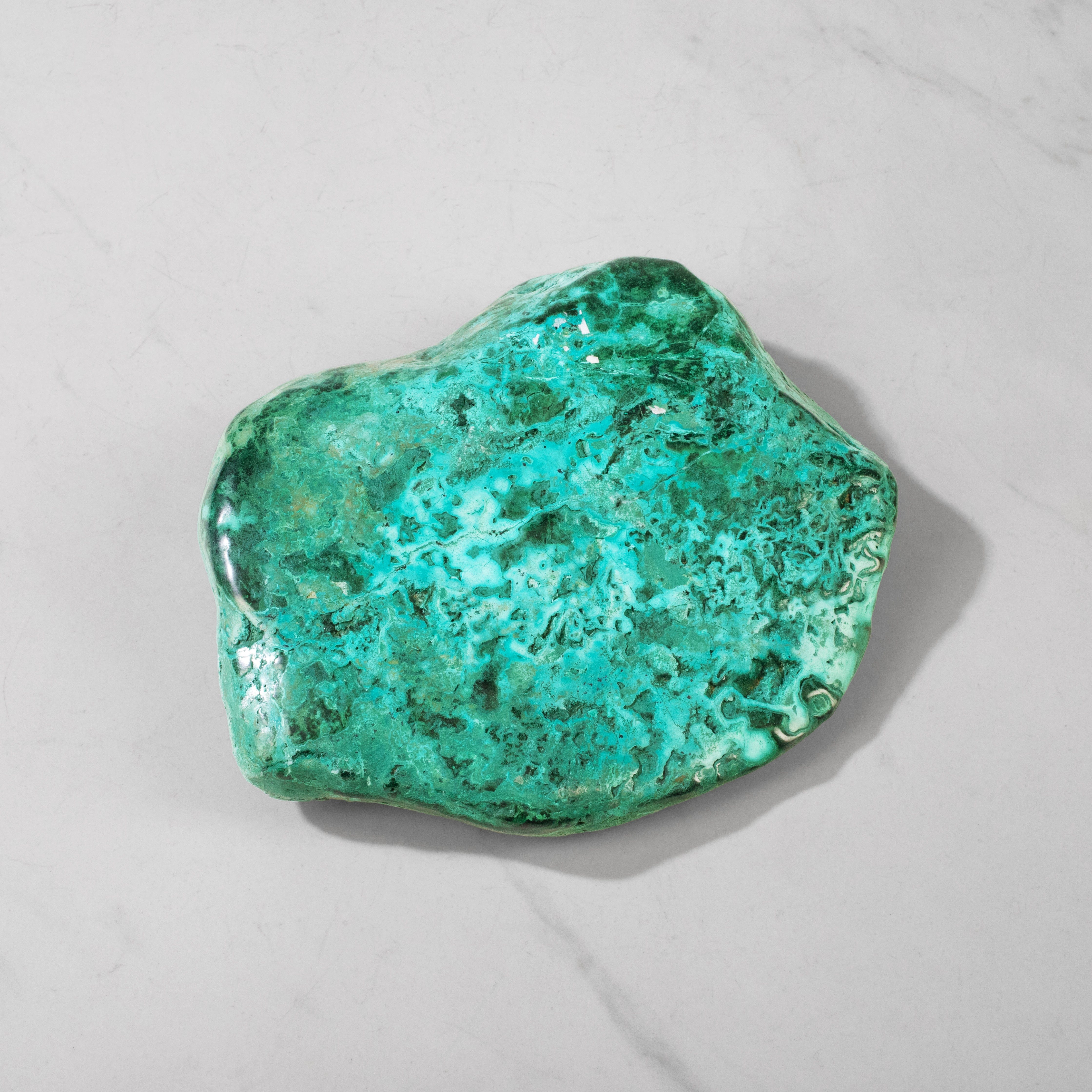 Kalifano Malachite Natural Malachite Polished Freeform Specimen from Congo - 7" / 1,044 g MA2000.006