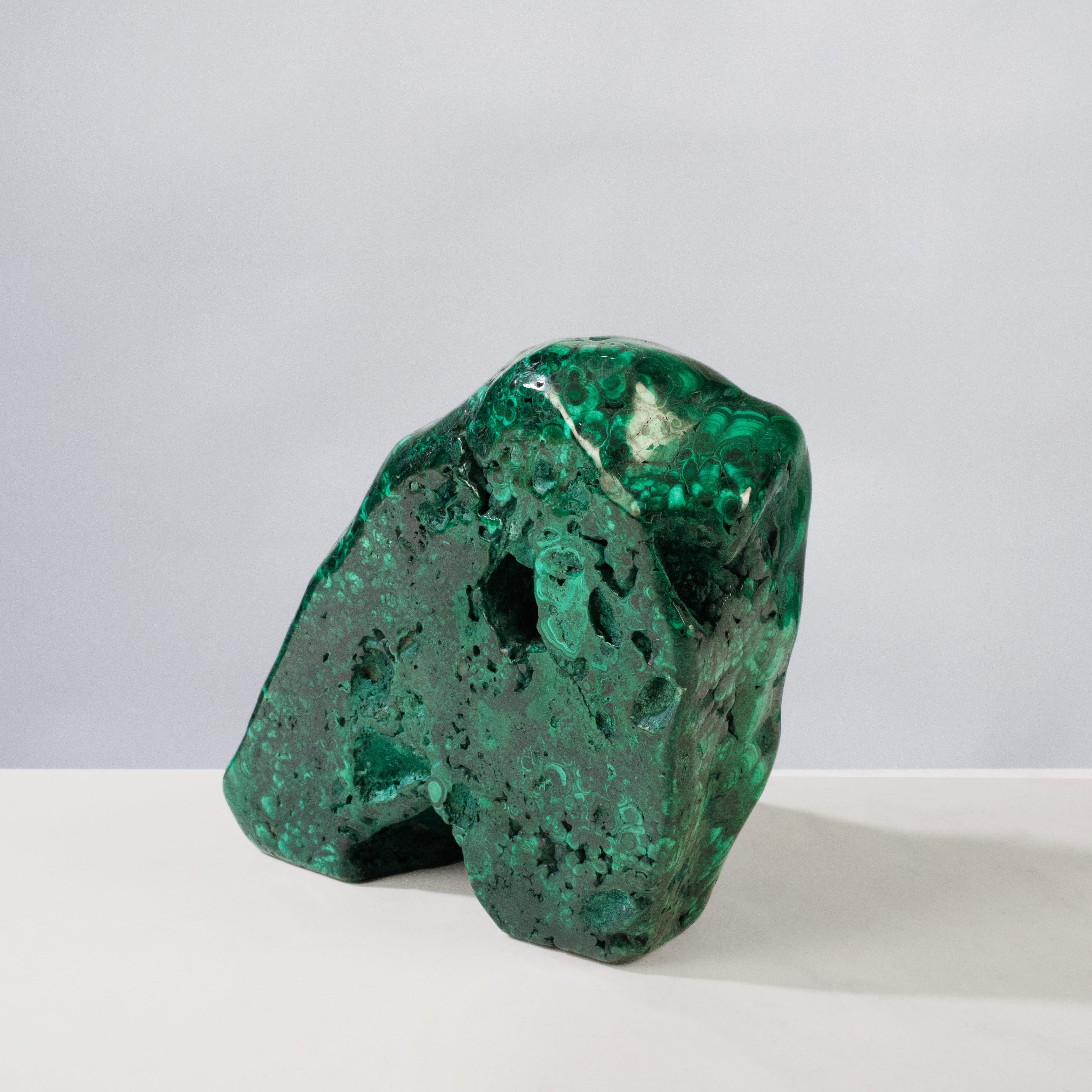 Kalifano Malachite Rare Natural Green Malachite Polished Freeform Specimen from Congo - 3.6 kg / 7.9 lbs MA2400.006