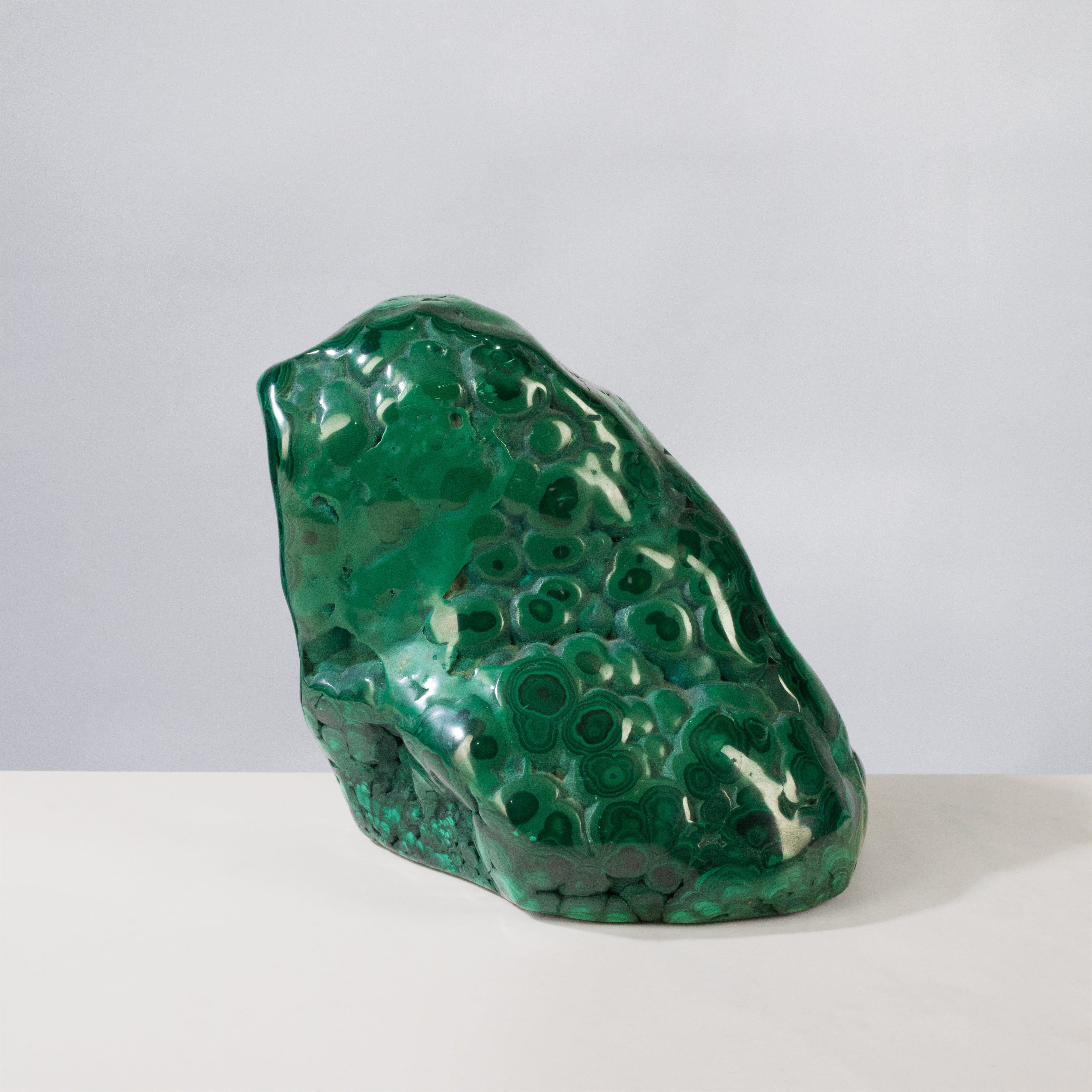 Kalifano Malachite Rare Natural Green Malachite Polished Freeform Specimen from Congo - 3.6 kg / 7.9 lbs MA2400.006