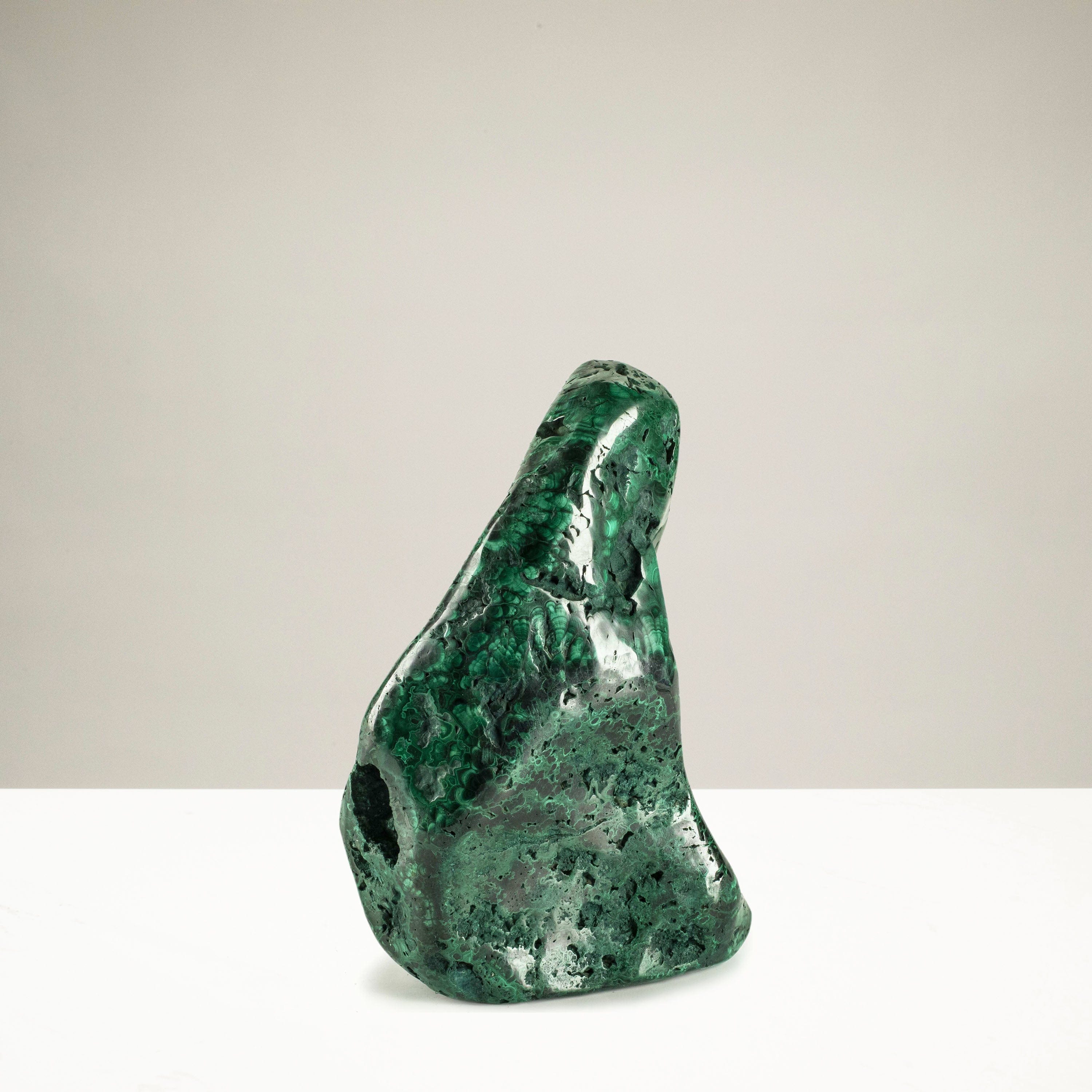 Kalifano Malachite Rare Natural Green Malachite Polished Freeform Specimen from Congo - 5.4 kg / 11.8 lbs MA3400.002