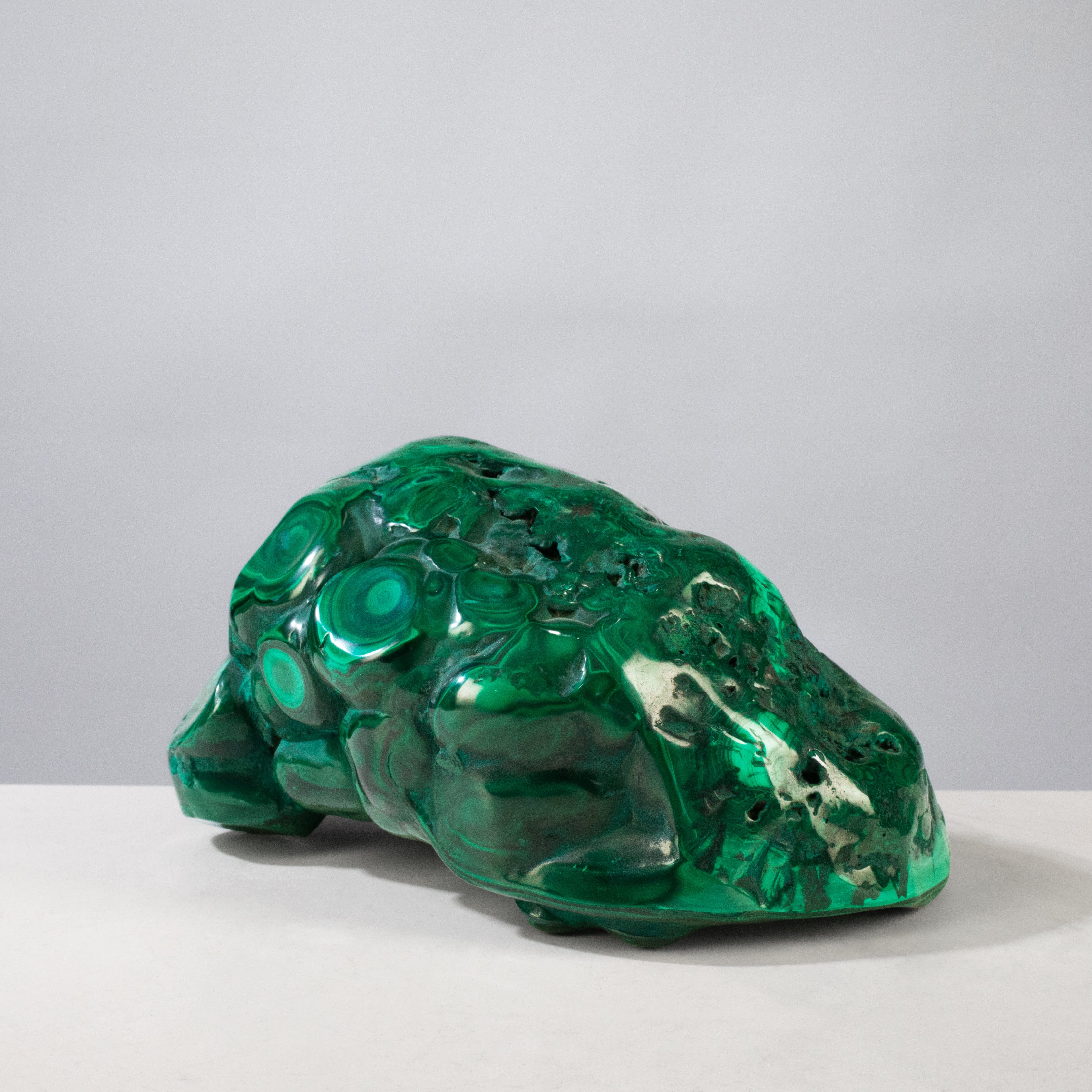 Kalifano Malachite Rare Natural Green Malachite Polished Freeform Specimen from Congo - 5.5 kg / 12.1 lbs MA3200.003