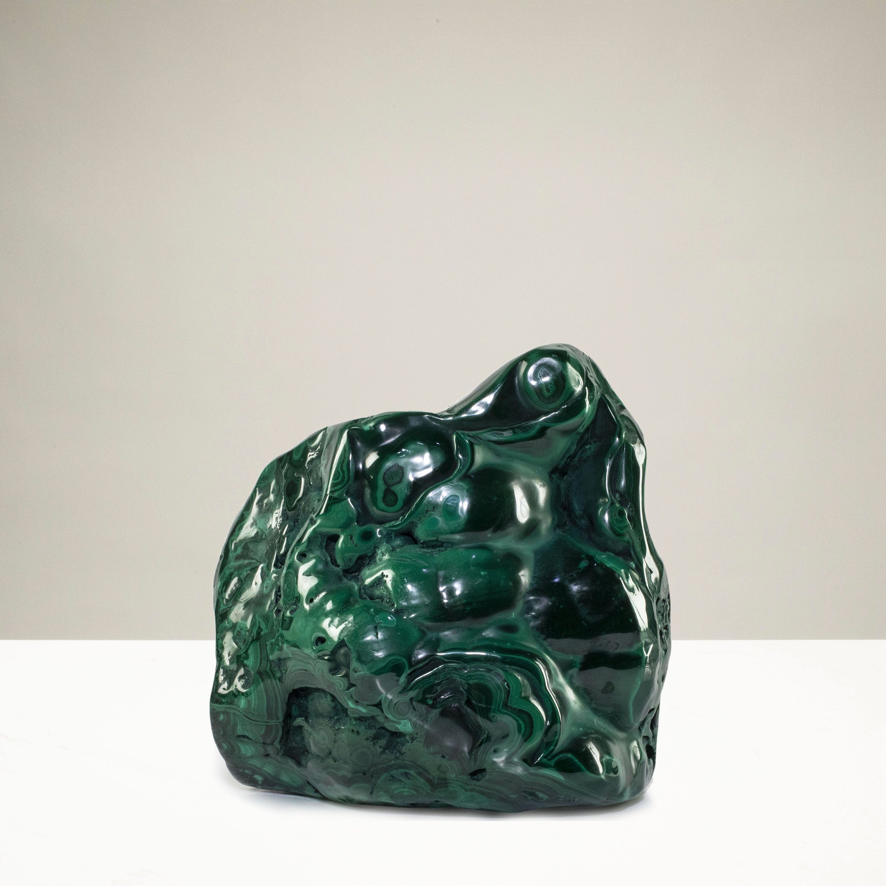 Kalifano Malachite Rare Natural Green Malachite Polished Freeform Specimen from Congo - 6.9 kg / 15.2 lbs MA4200.002