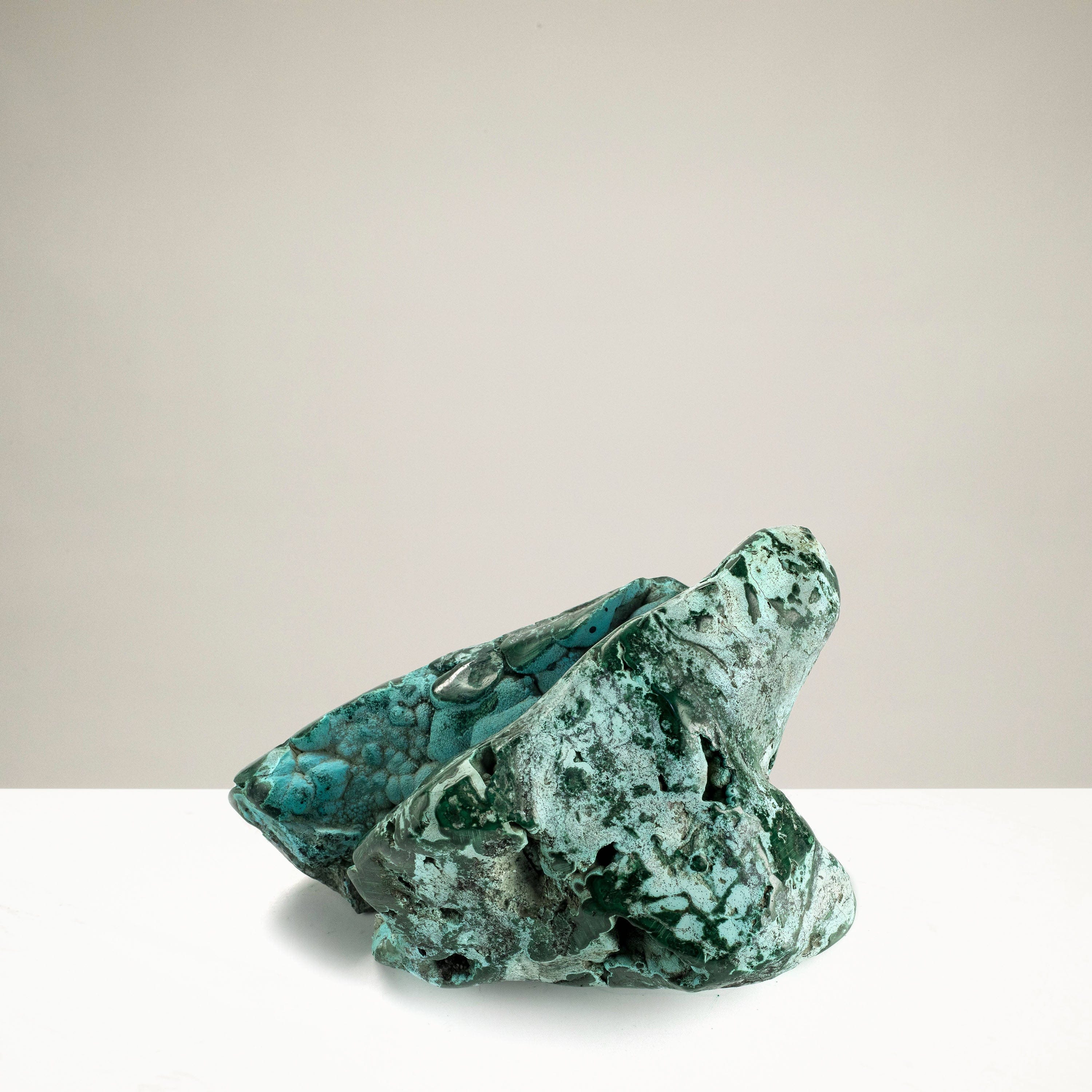 Kalifano Malachite Rare Natural Green Malachite with Blue Chrysocolla Freeform Specimen from Congo - 1 kg / 2.1 lbs MAC850.003
