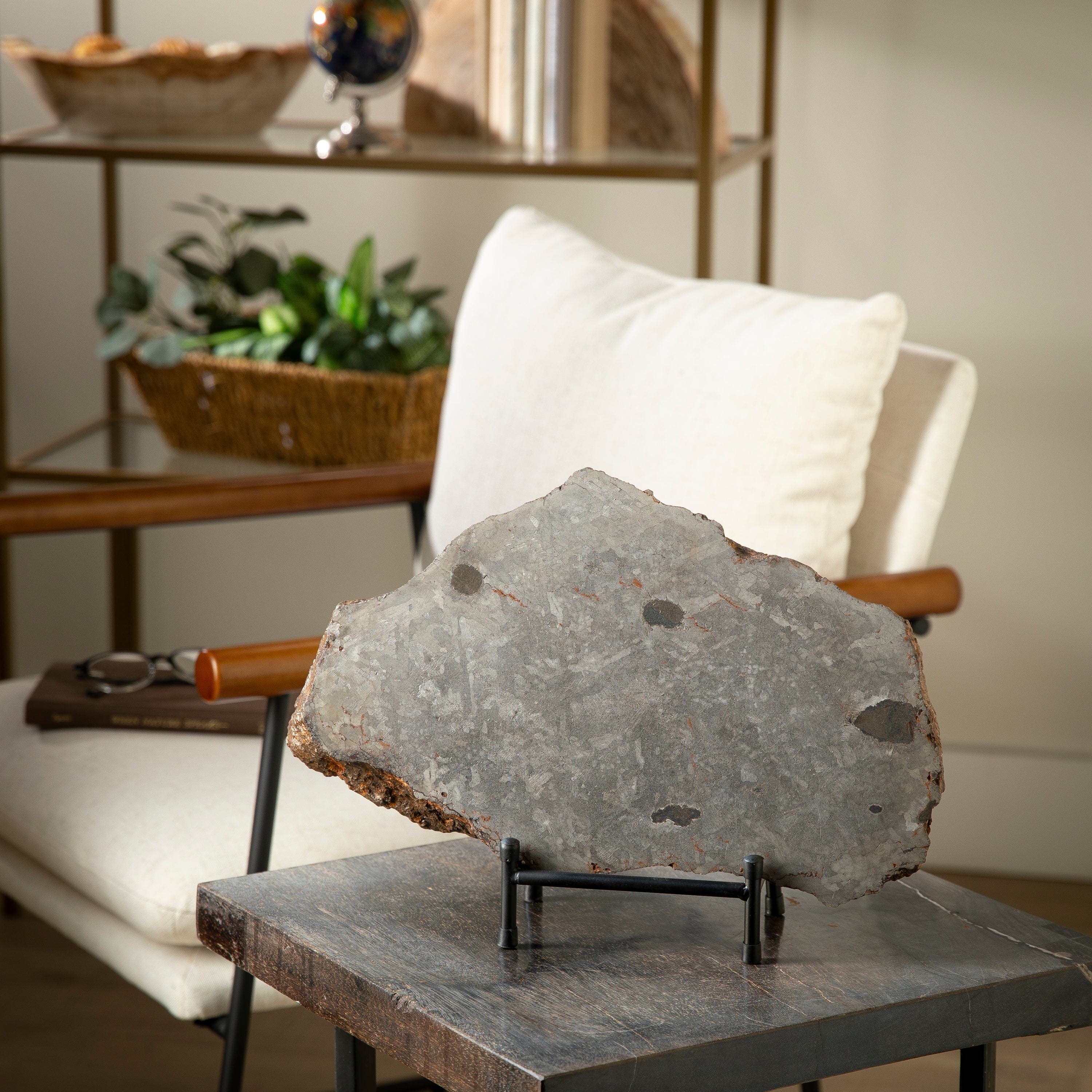 Kalifano Meteorites Campo Del Cielo Iron Meteorite from Chaco, Argentina 15" / 21.5 kgs MTCC258000.001