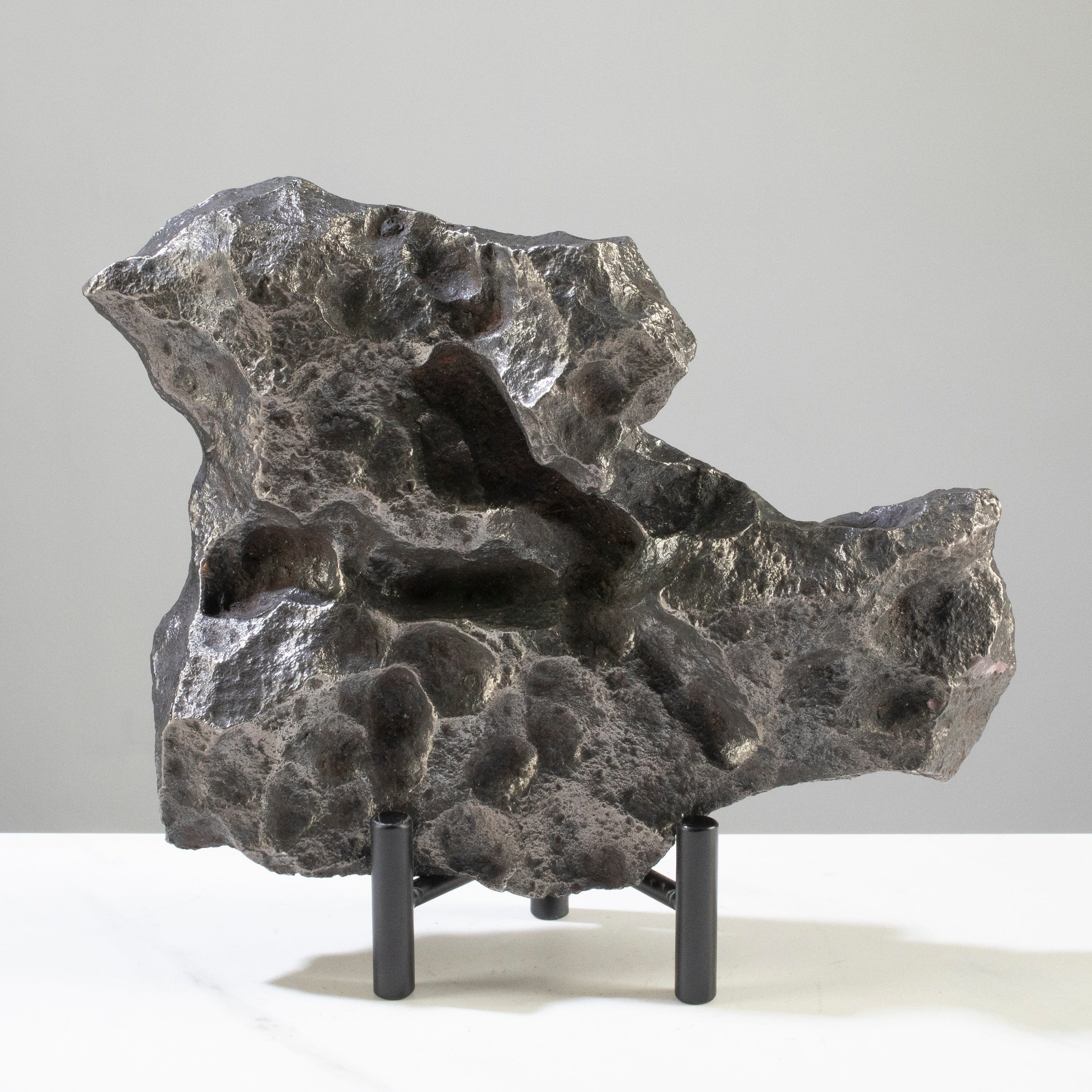 Kalifano Meteorites Campo del Cielo Iron Meteorite from Chaco, Argentina 8.5" / 4,060 grams MTCC192000.001