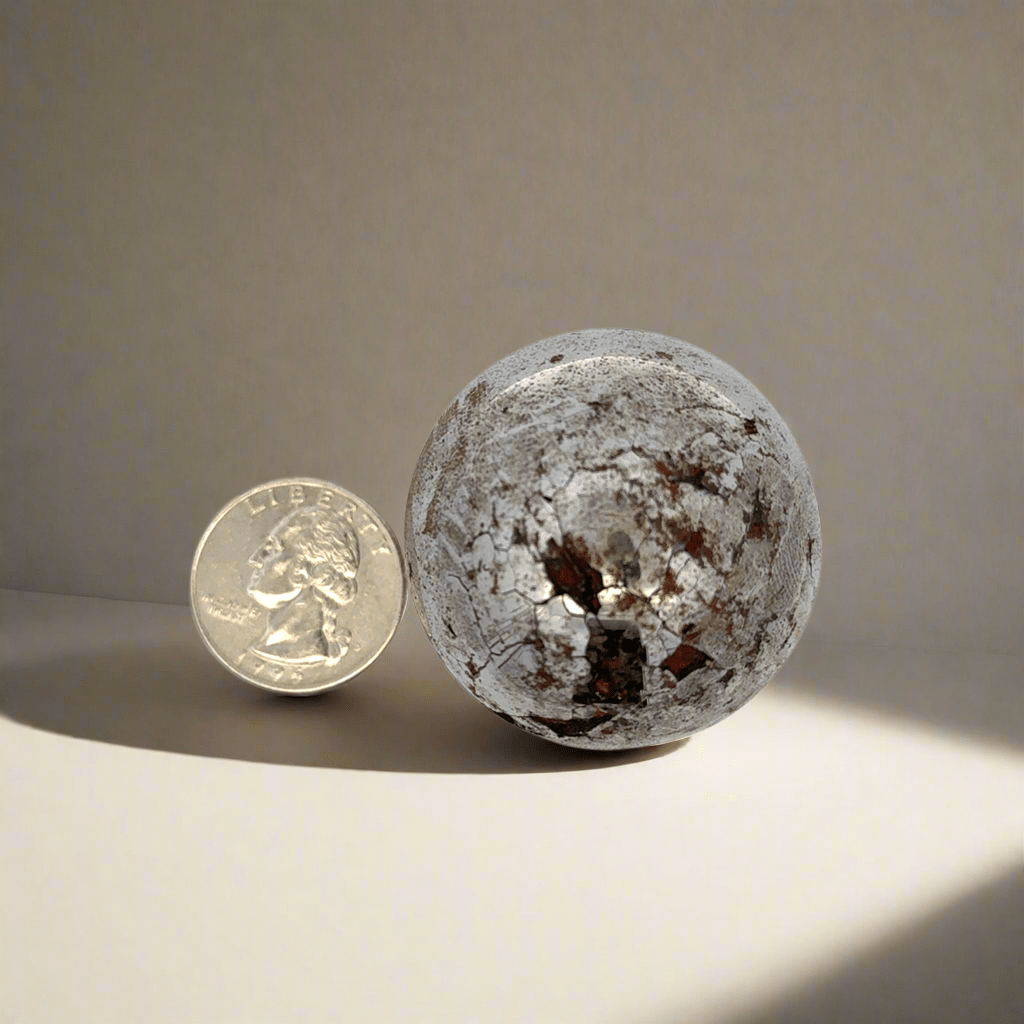 Kalifano Meteorites Campo del Cielo Iron Meteorite Sphere from Chaco, Argentina 1.5" / 284 grams MTCC11600.001