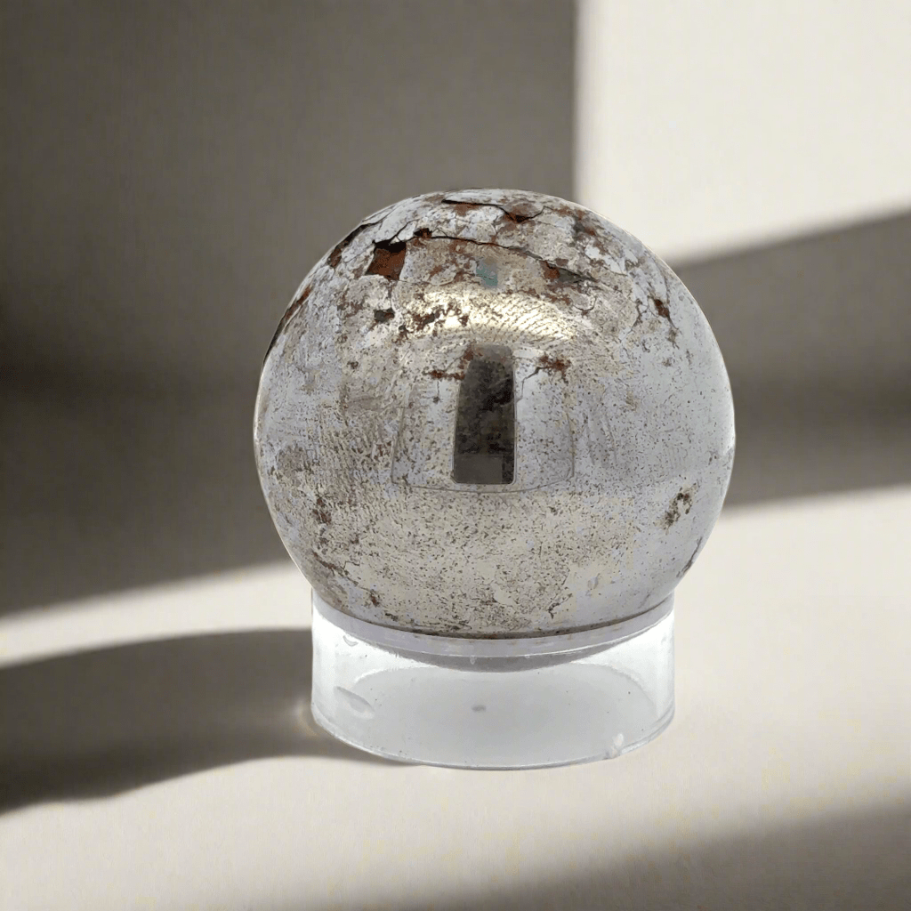 Kalifano Meteorites Campo del Cielo Iron Meteorite Sphere from Chaco, Argentina 1.5" / 284 grams MTCC11600.001