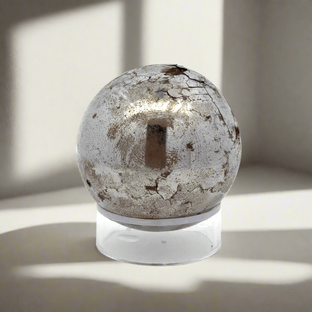 Kalifano Meteorites Campo del Cielo Iron Meteorite Sphere from Chaco, Argentina 1.5" / 284 grams MTCC11600.001